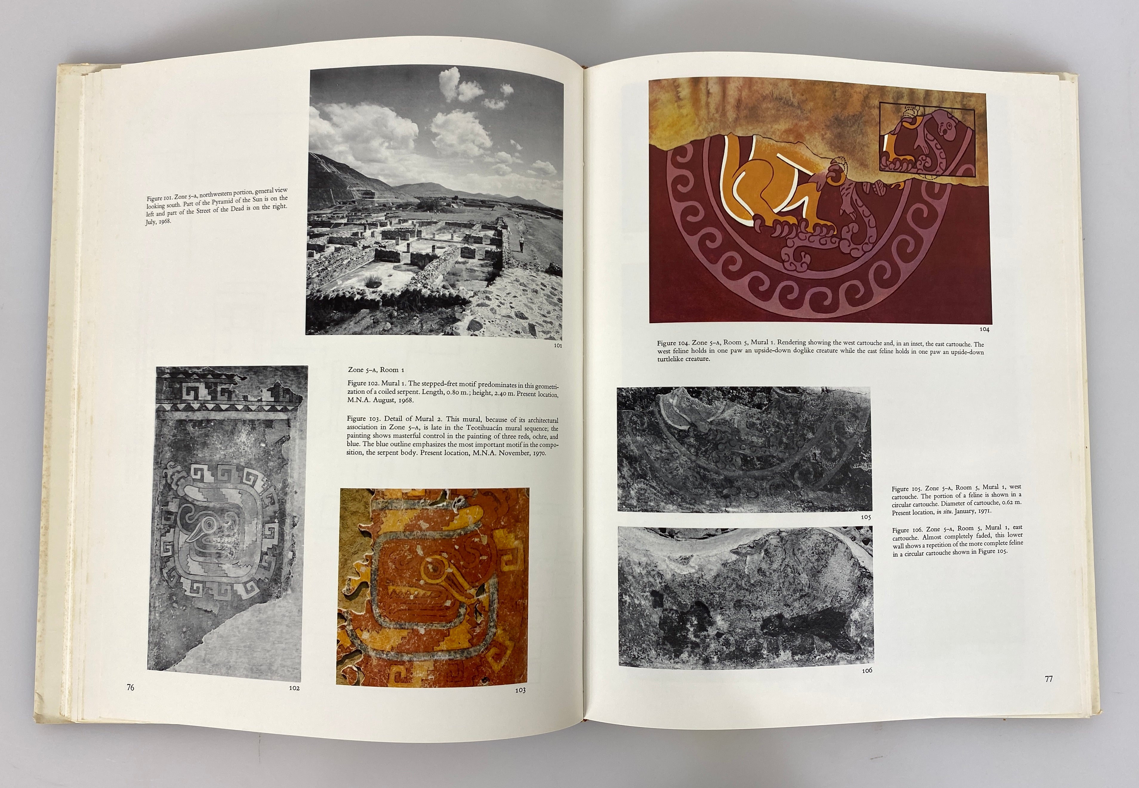 The Mural Painting of Teotihuacan by Arthur Miller 1973 HC DJ