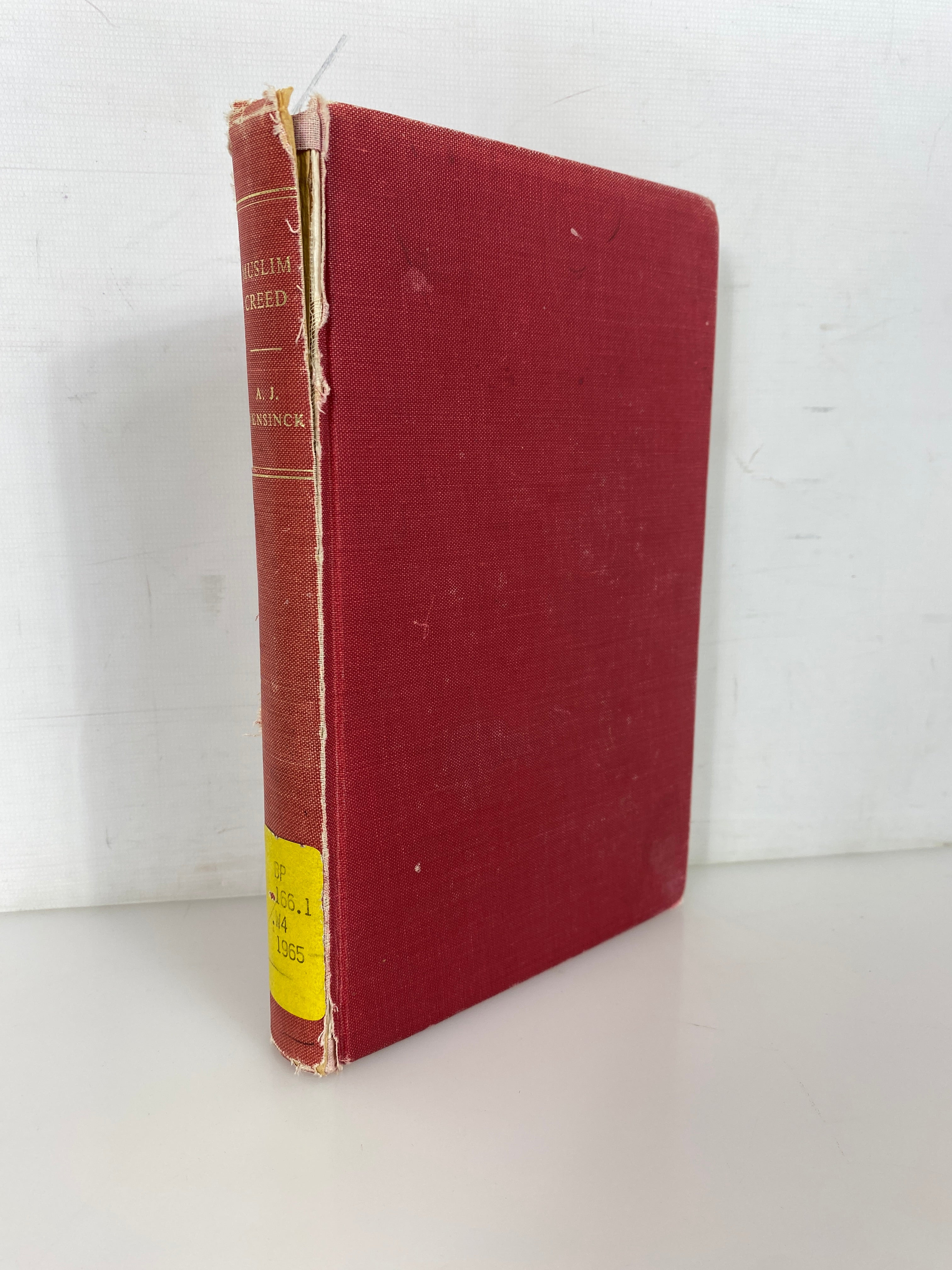 The Muslim Creed by A.J. Wensinck 1965 2nd Impression Ex-Library HC