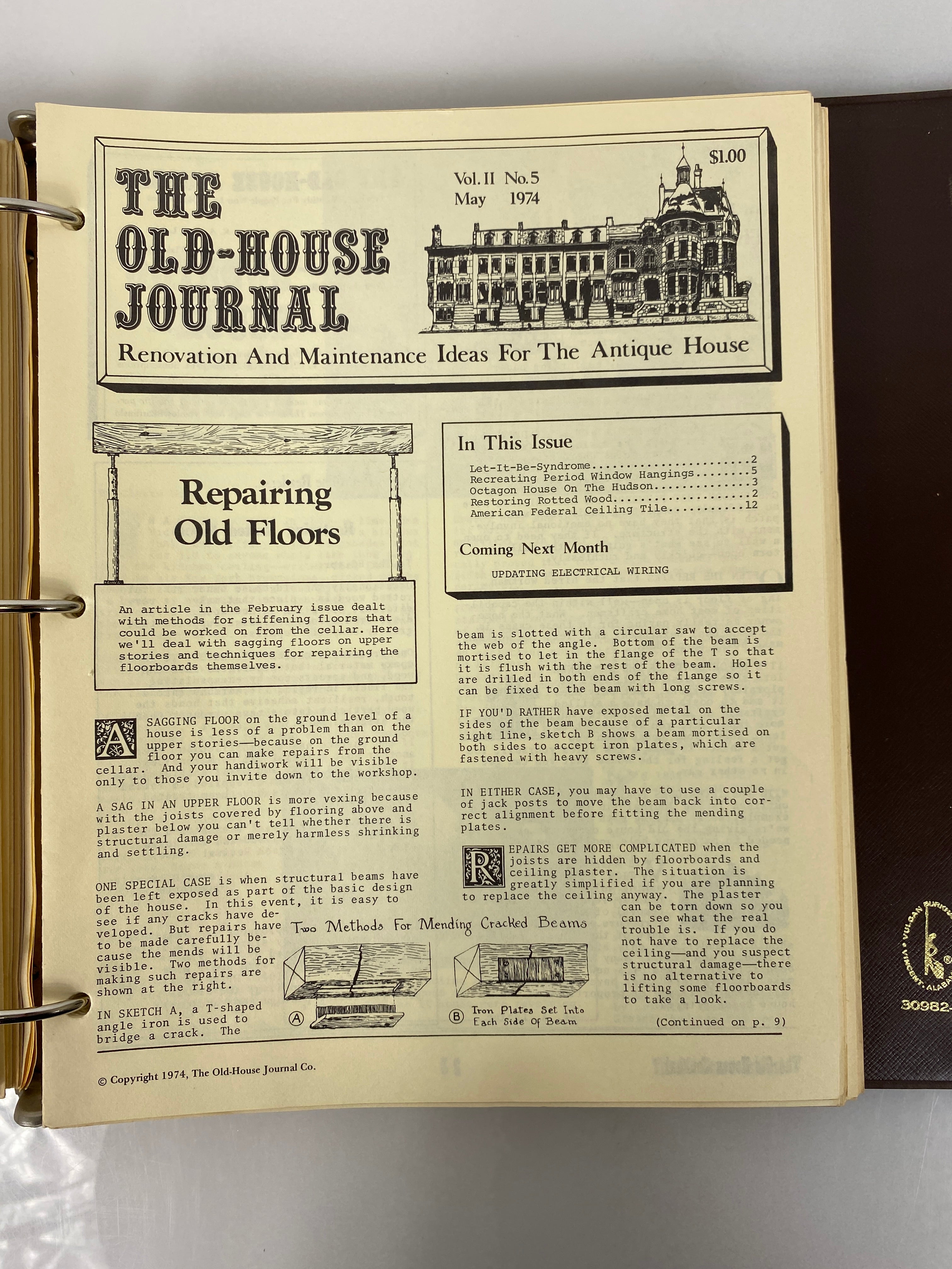 The Old-House Journal magazine/newsletter run 1973-1975 (complete run)