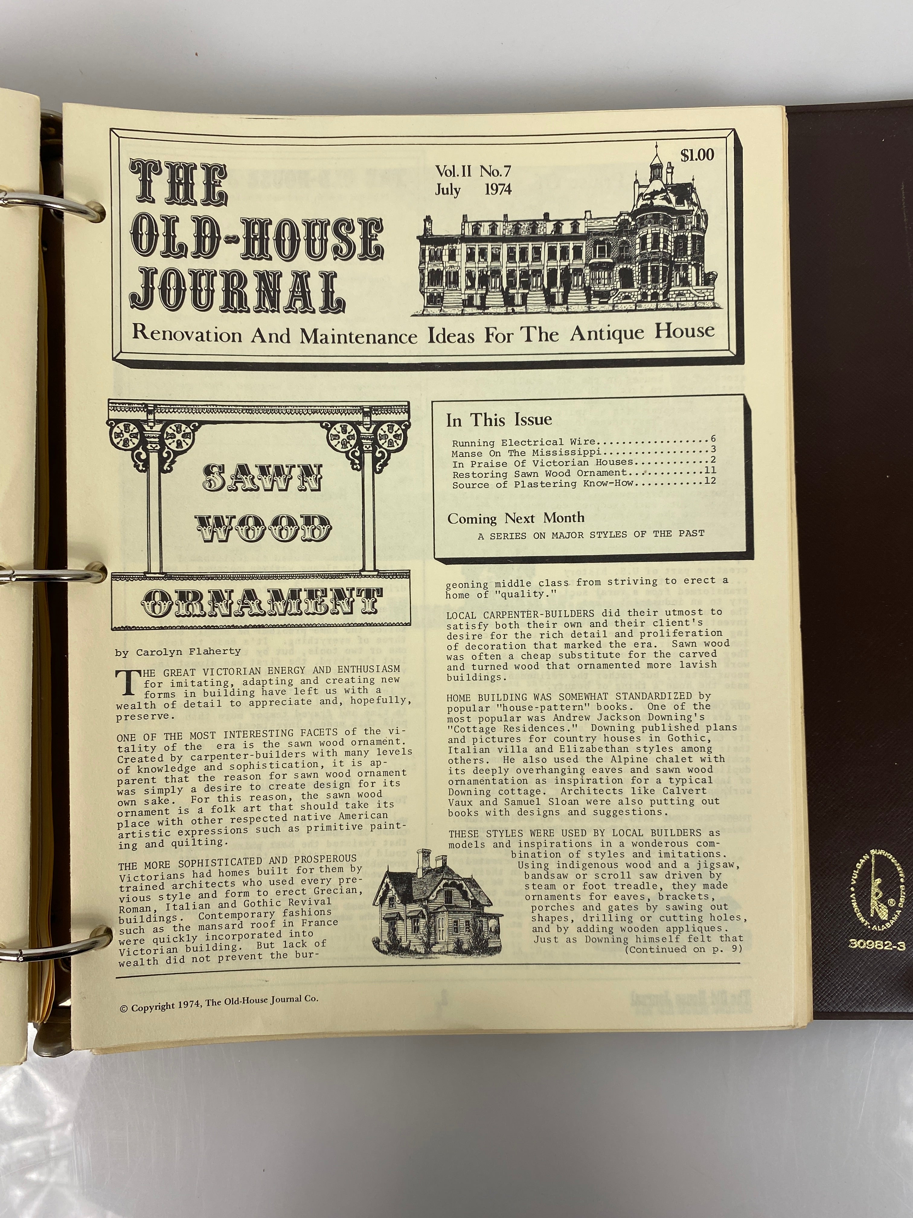 The Old-House Journal magazine/newsletter run 1973-1975 (complete run)