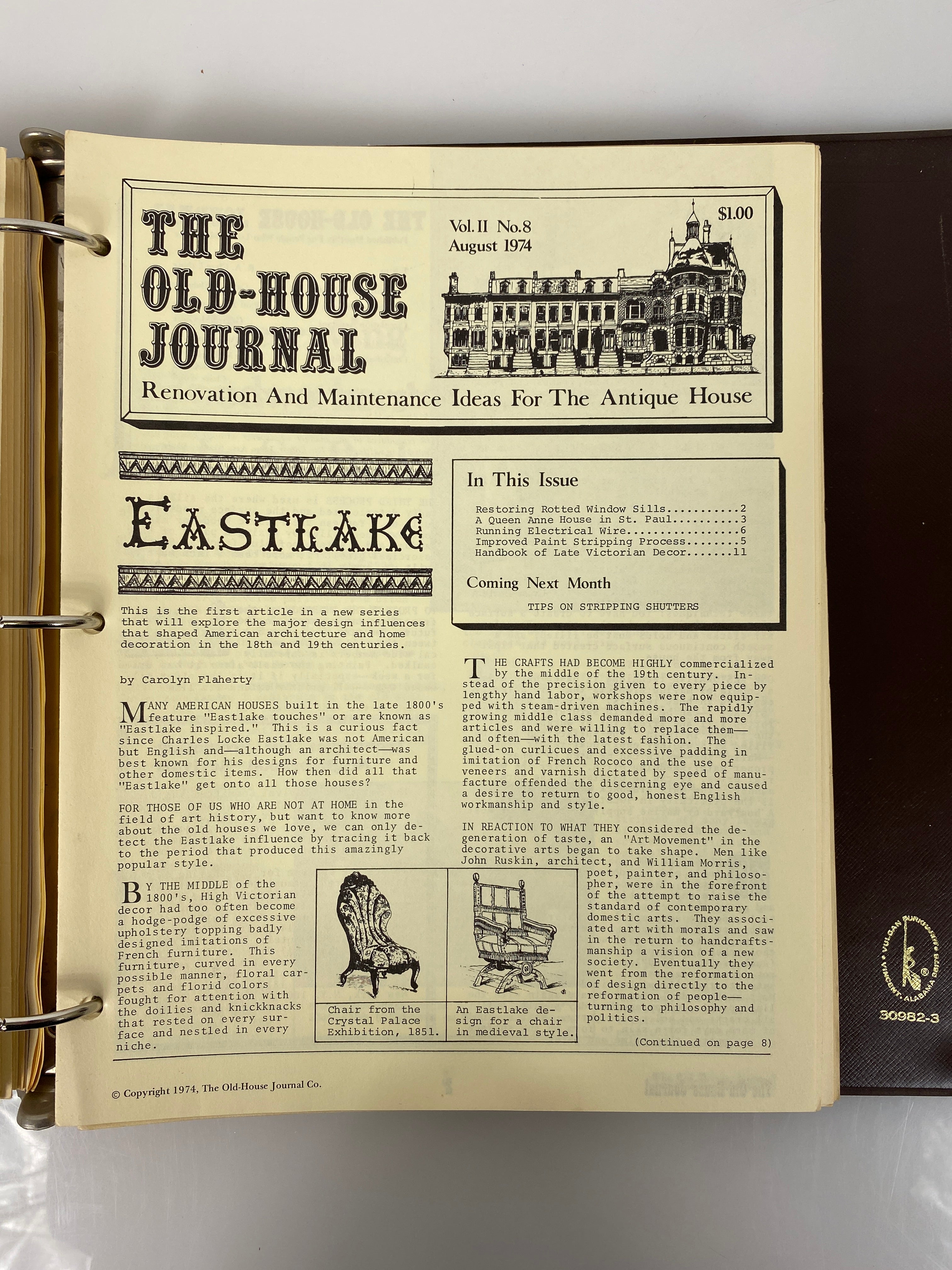 The Old-House Journal magazine/newsletter run 1973-1975 (complete run)