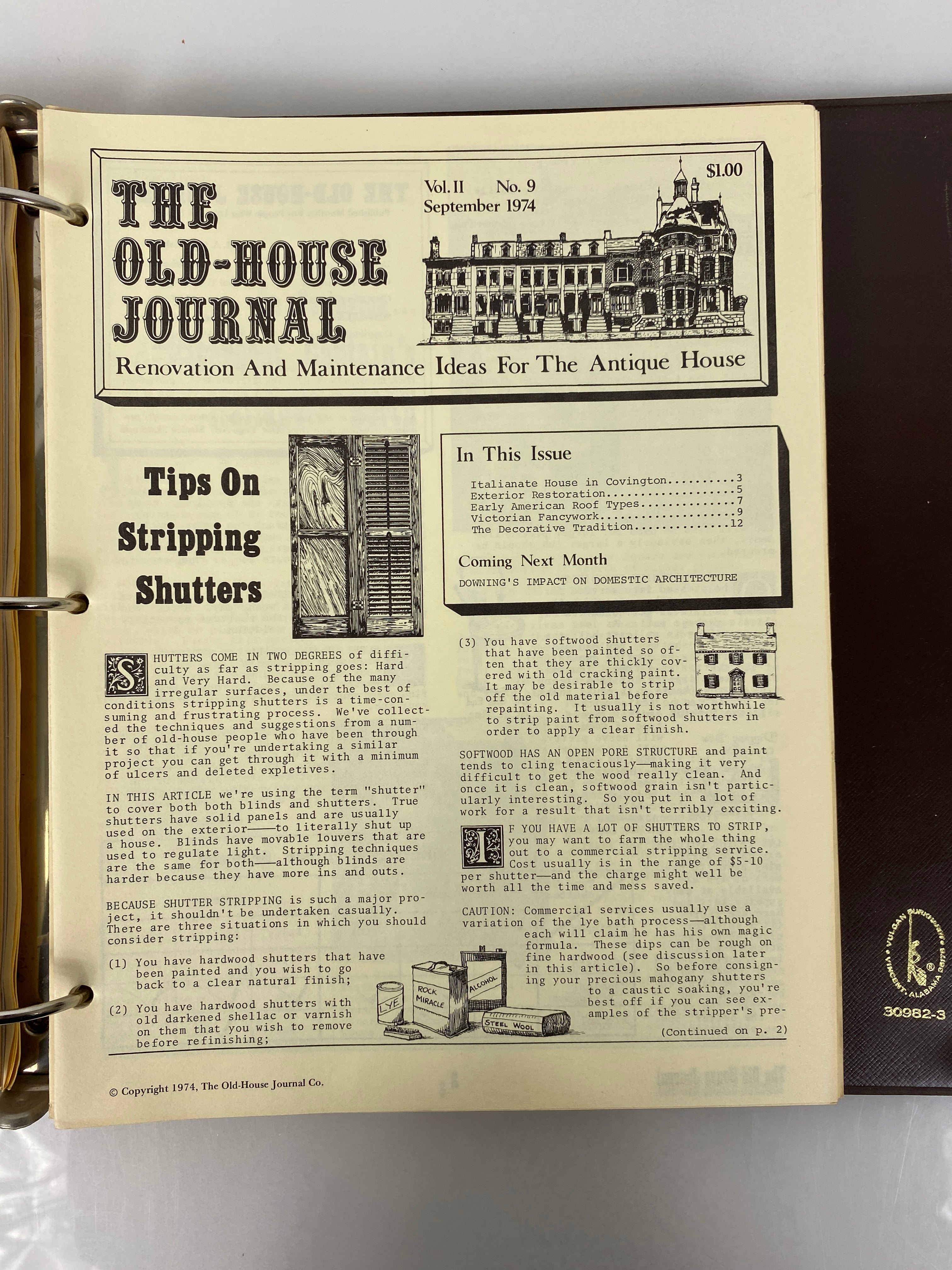 The Old-House Journal magazine/newsletter run 1973-1975 (complete run)