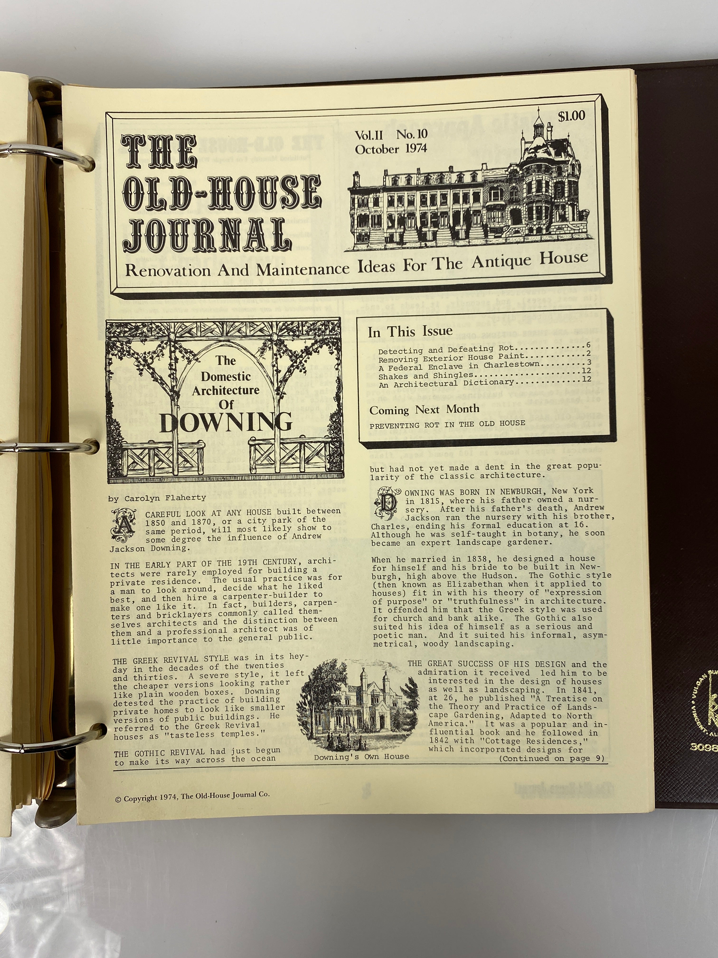 The Old-House Journal magazine/newsletter run 1973-1975 (complete run)