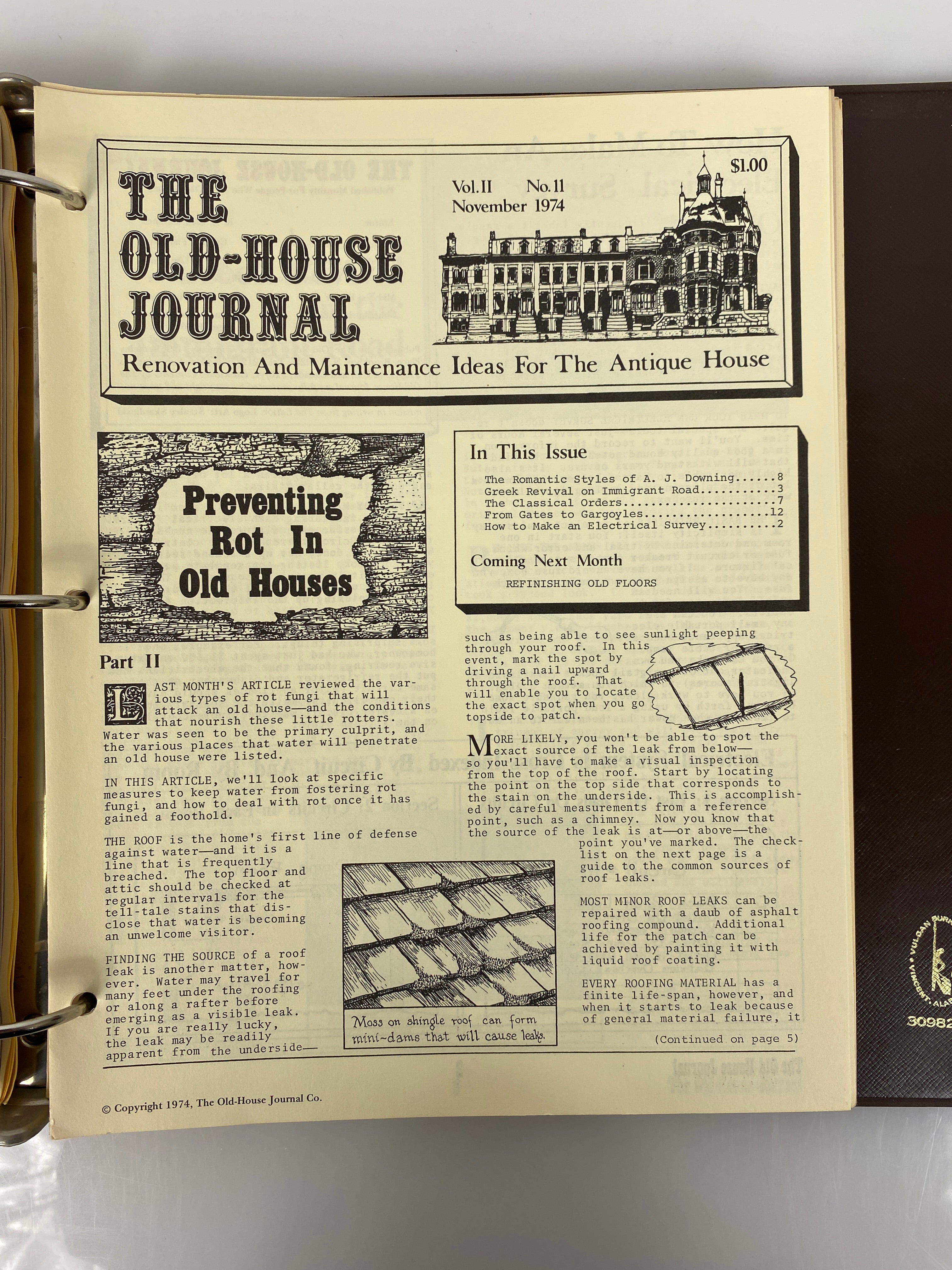 The Old-House Journal magazine/newsletter run 1973-1975 (complete run)