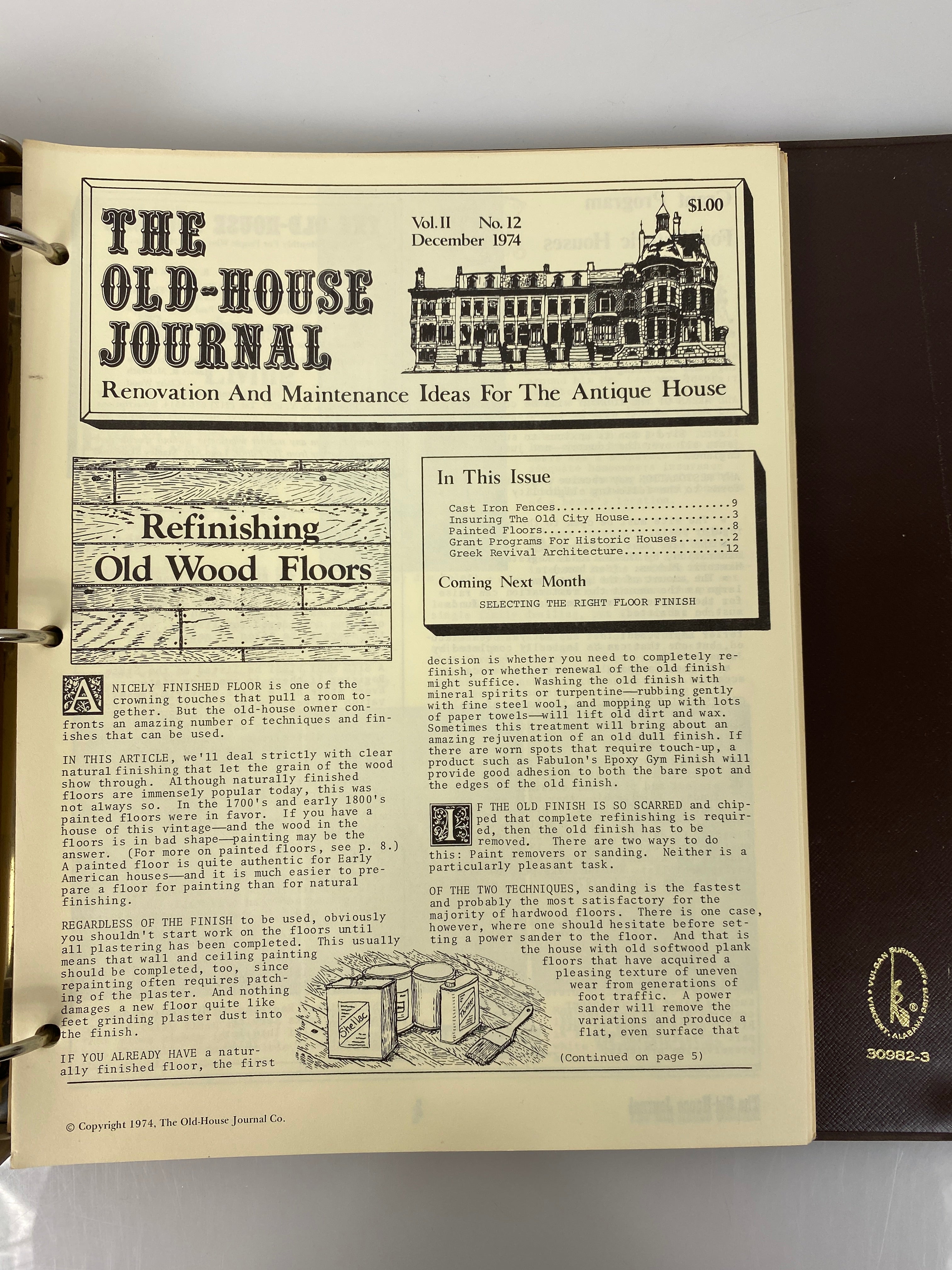 The Old-House Journal magazine/newsletter run 1973-1975 (complete run)