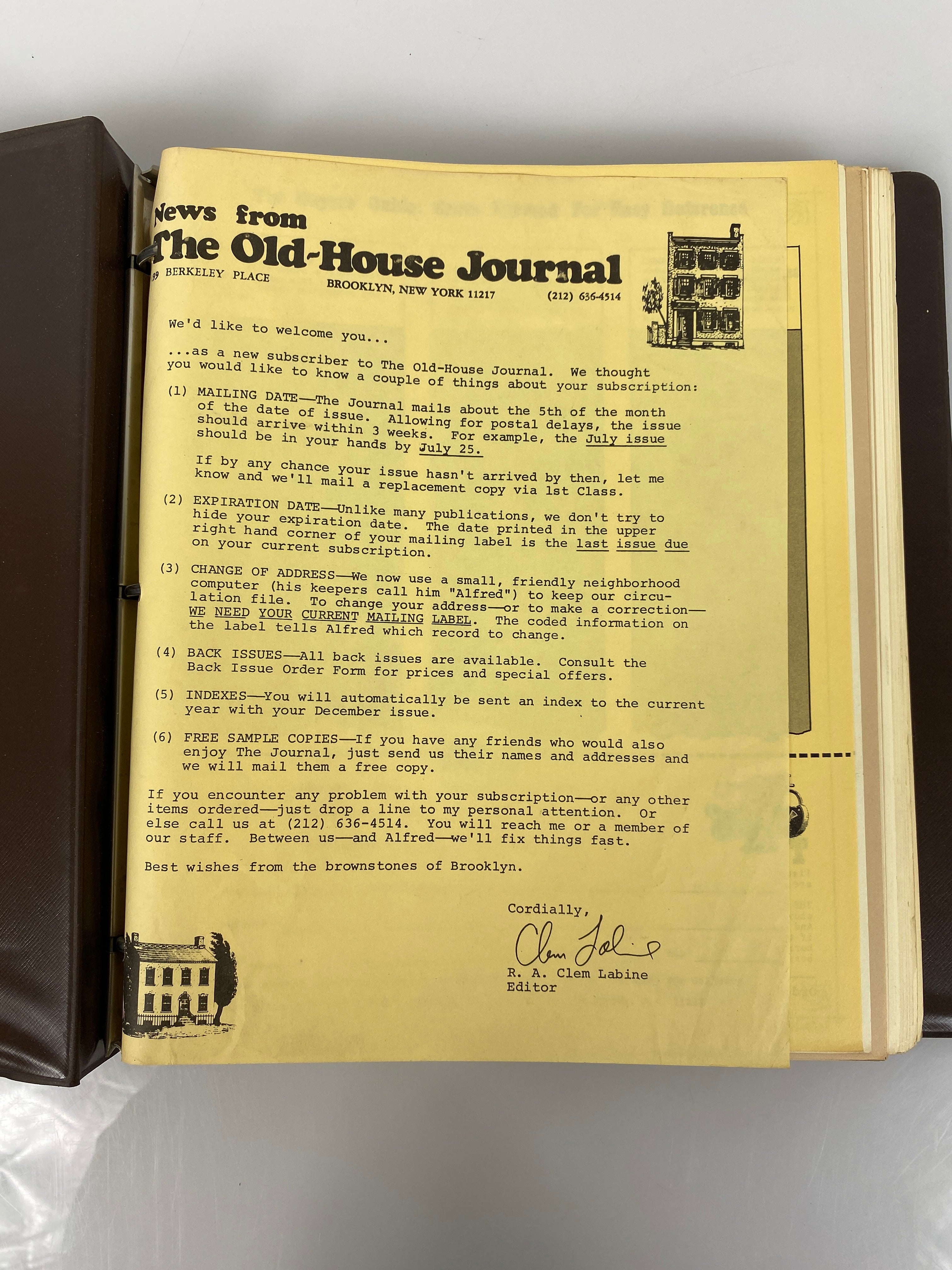 The Old-House Journal magazine/newsletter run 1973-1975 (complete run)