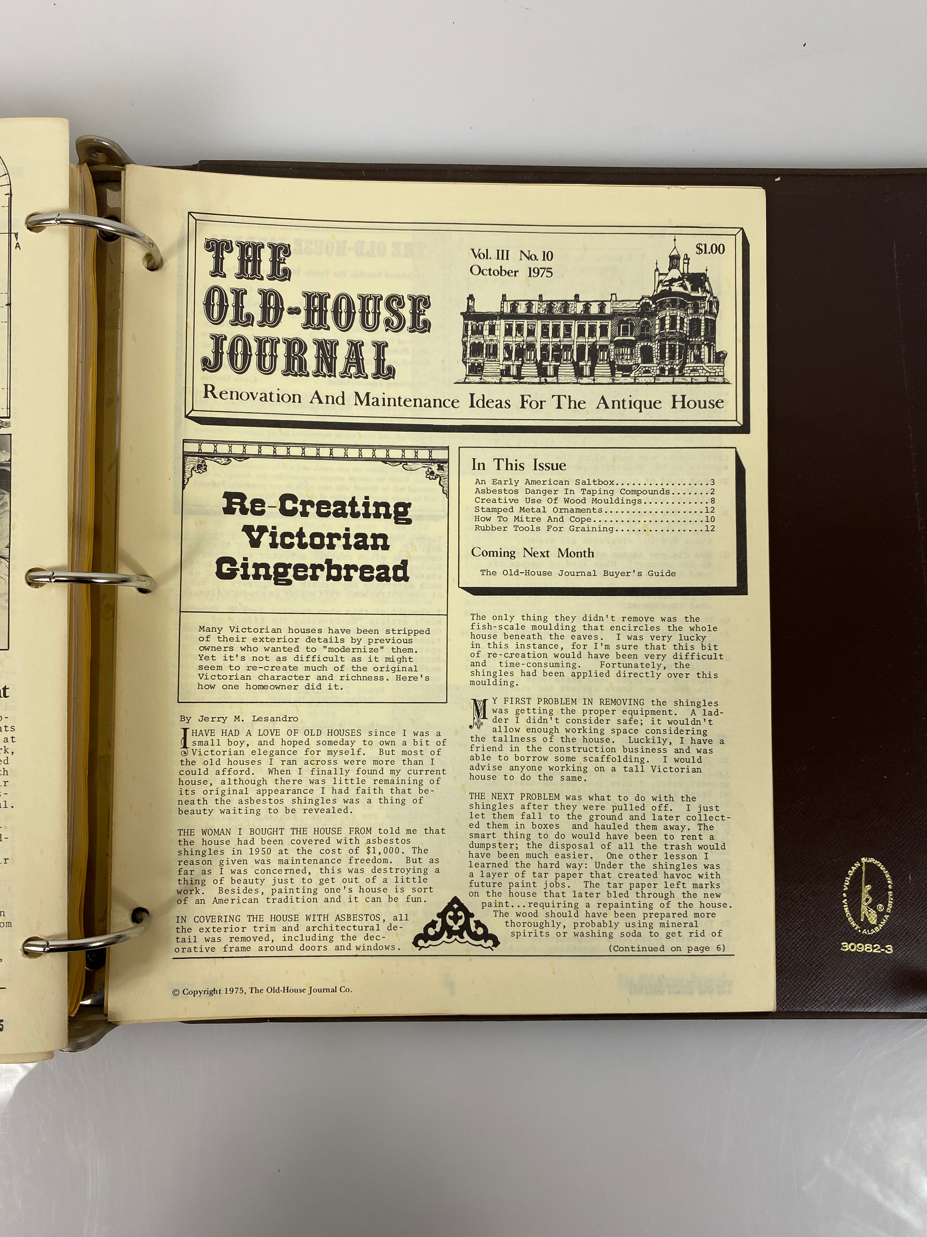 The Old-House Journal magazine/newsletter run 1973-1975 (complete run)