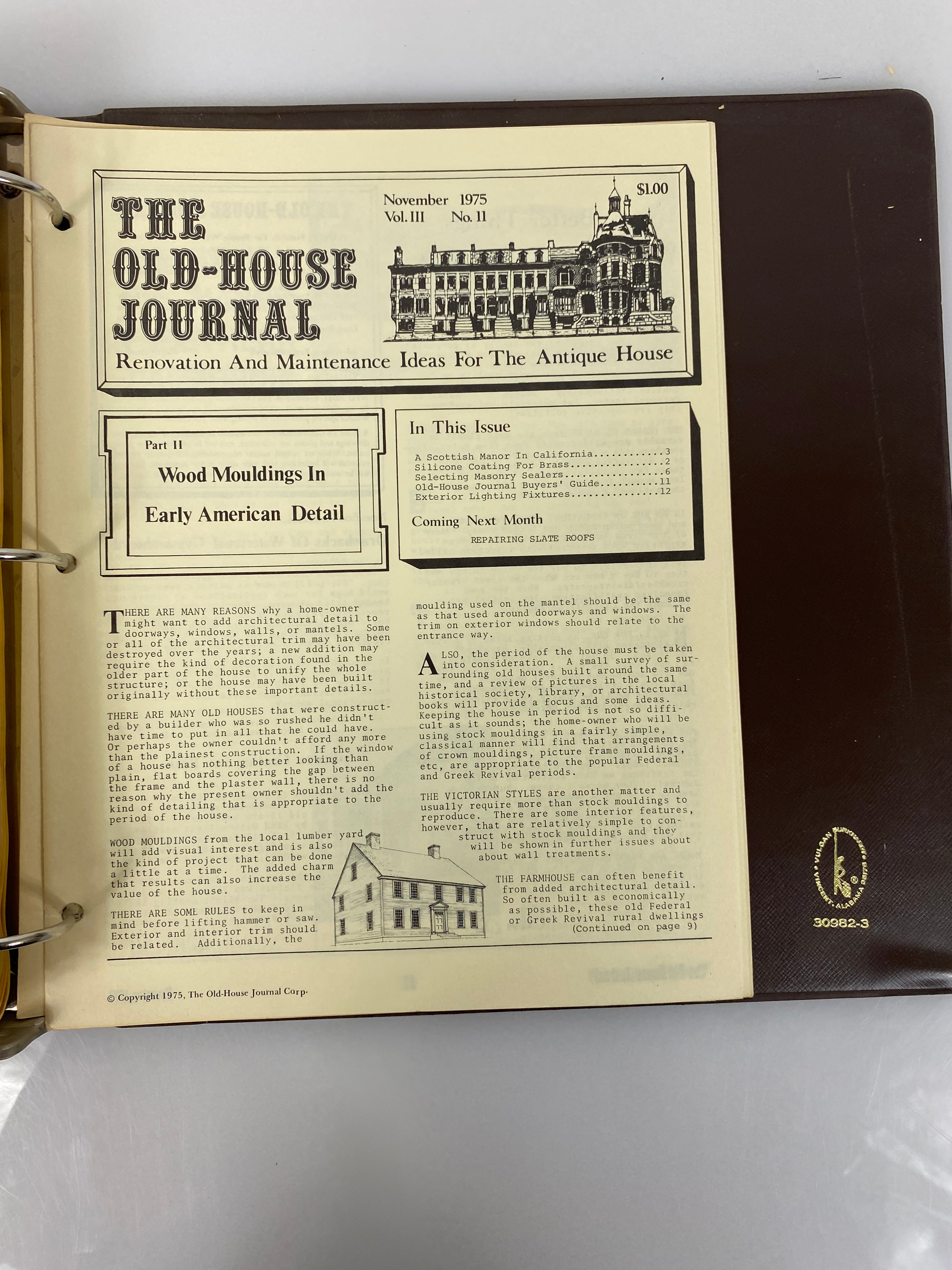 The Old-House Journal magazine/newsletter run 1973-1975 (complete run)
