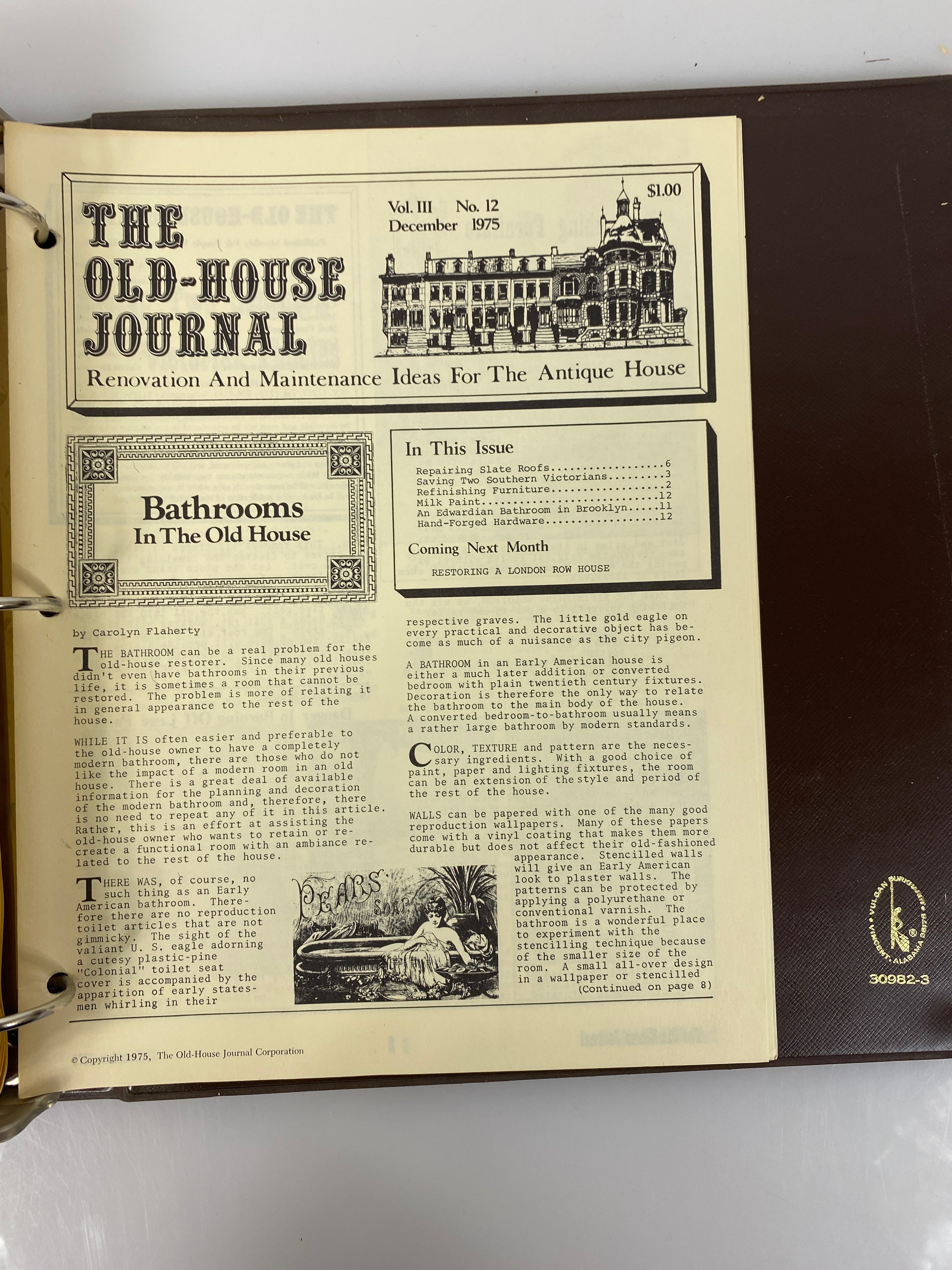 The Old-House Journal magazine/newsletter run 1973-1975 (complete run)