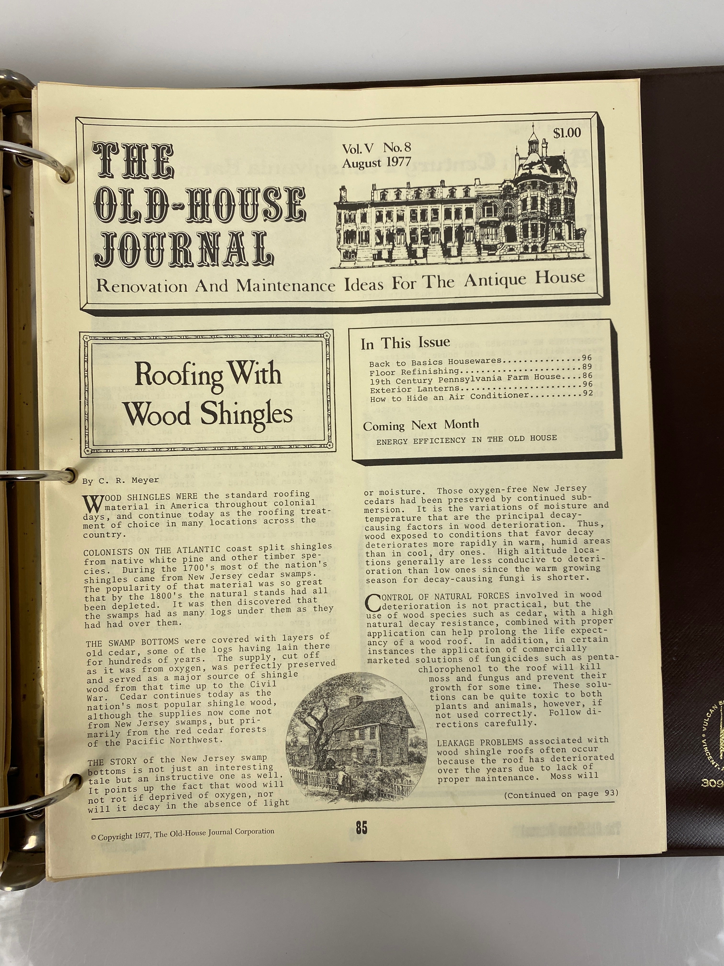The Old-House Journal magazine/newsletter run 1976-1977 (complete run)