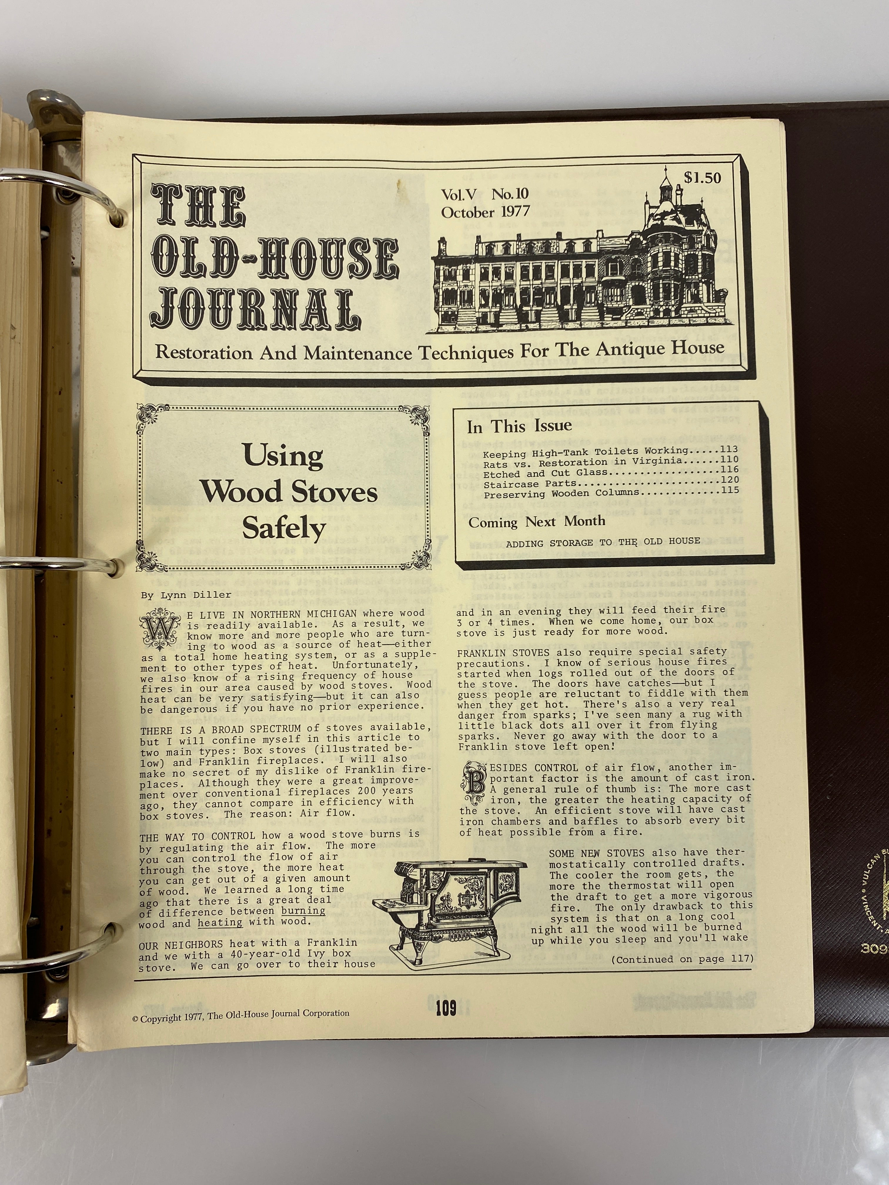 The Old-House Journal magazine/newsletter run 1976-1977 (complete run)
