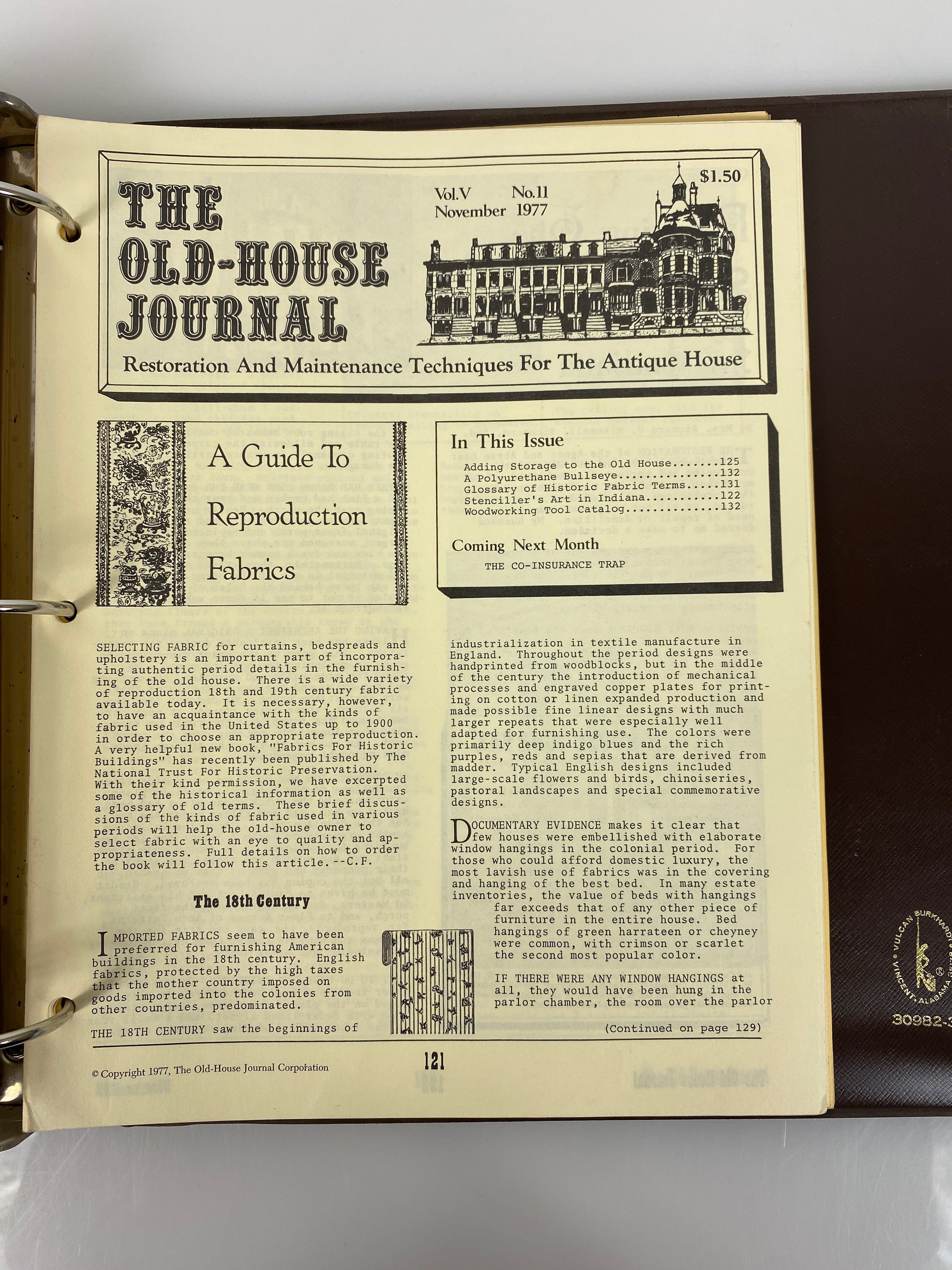 The Old-House Journal magazine/newsletter run 1976-1977 (complete run)