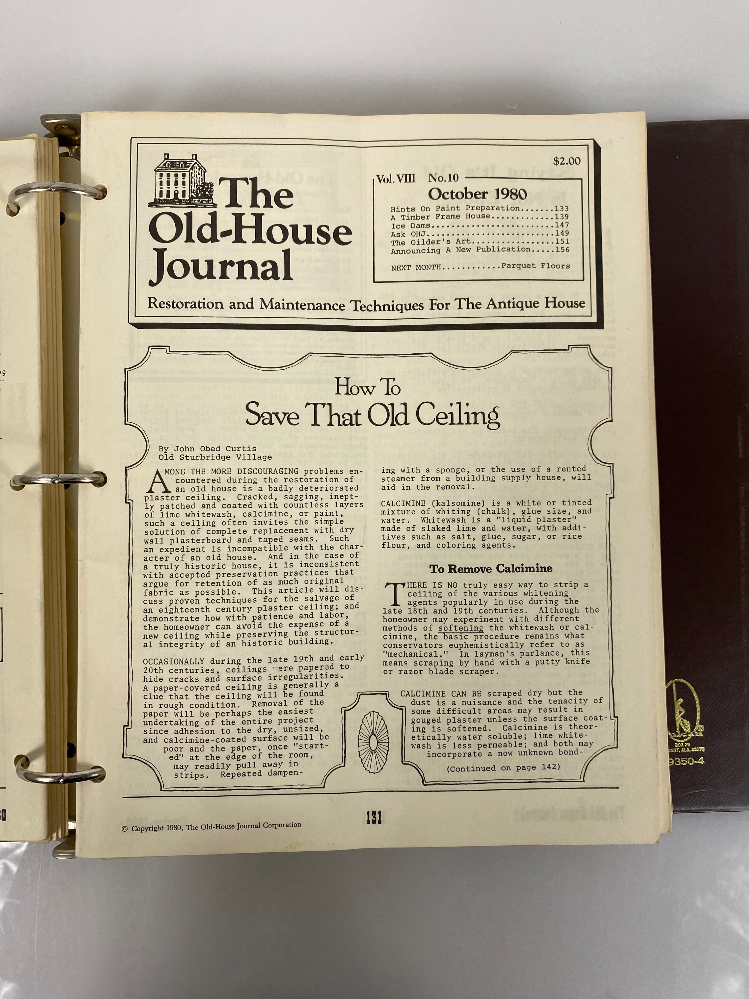 The Old-House Journal magazine/newsletter run 1980-1981 (complete run)