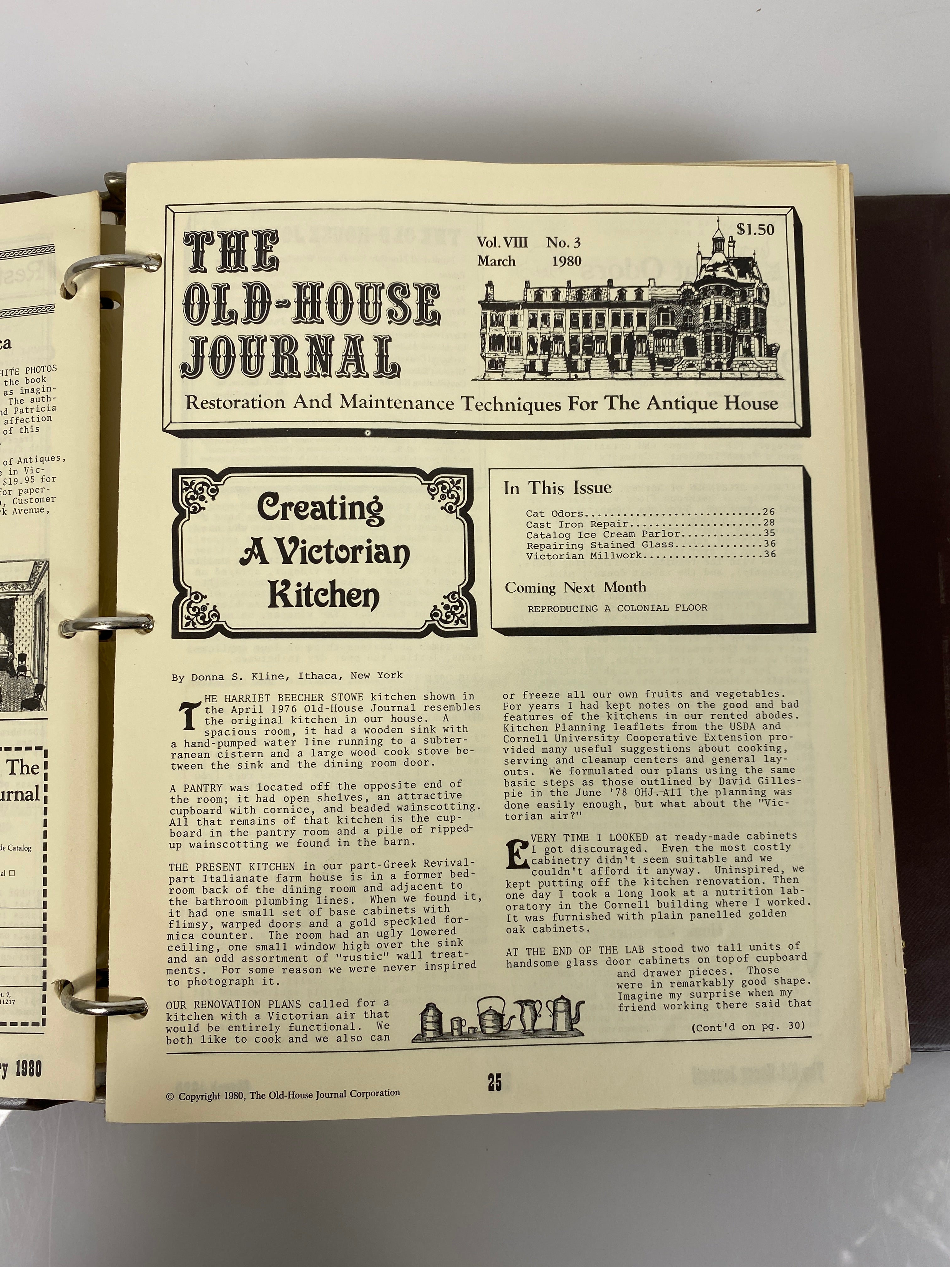 The Old-House Journal magazine/newsletter run 1980-1981 (complete run)