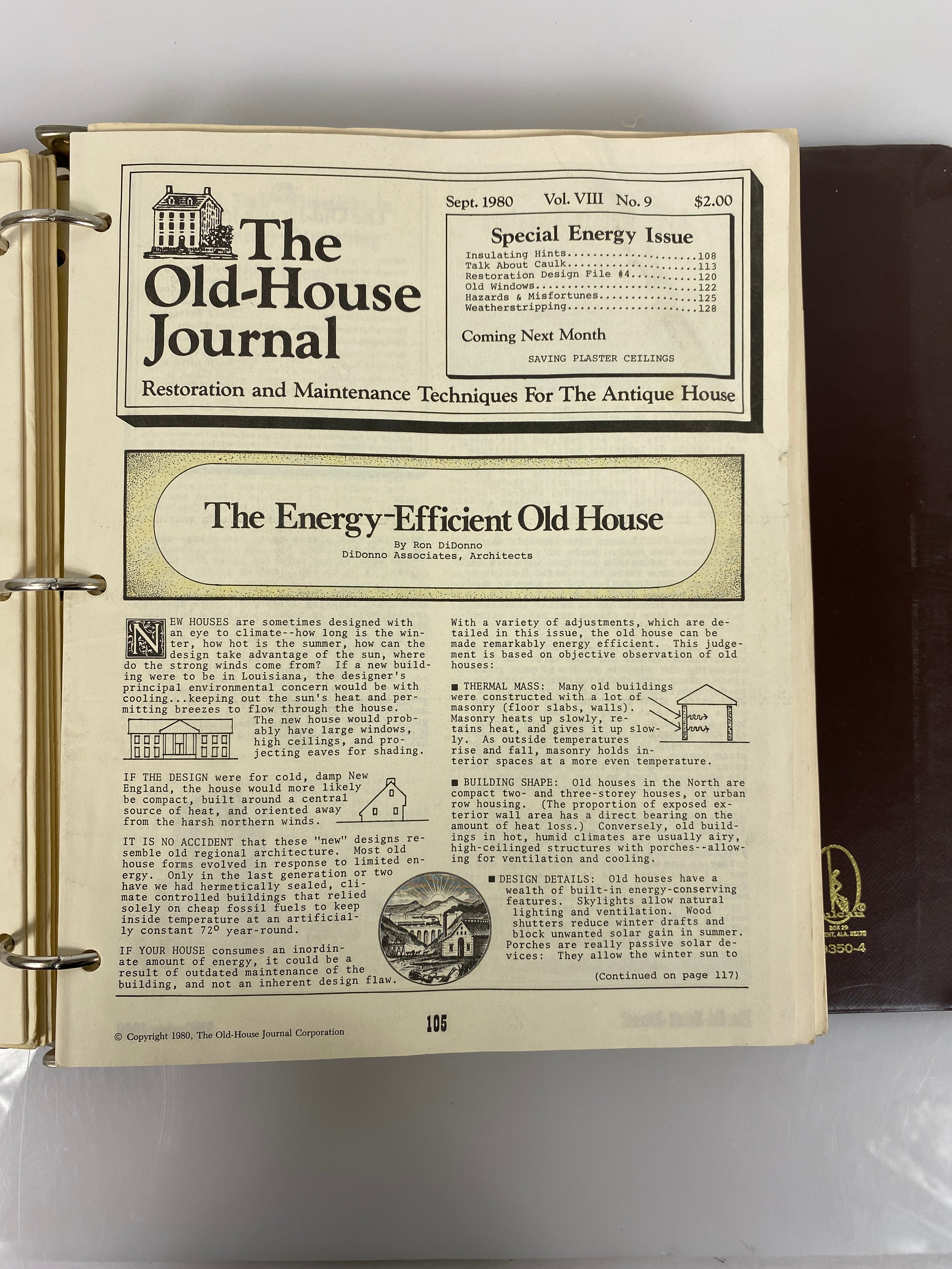 The Old-House Journal magazine/newsletter run 1982-1983 (complete run)
