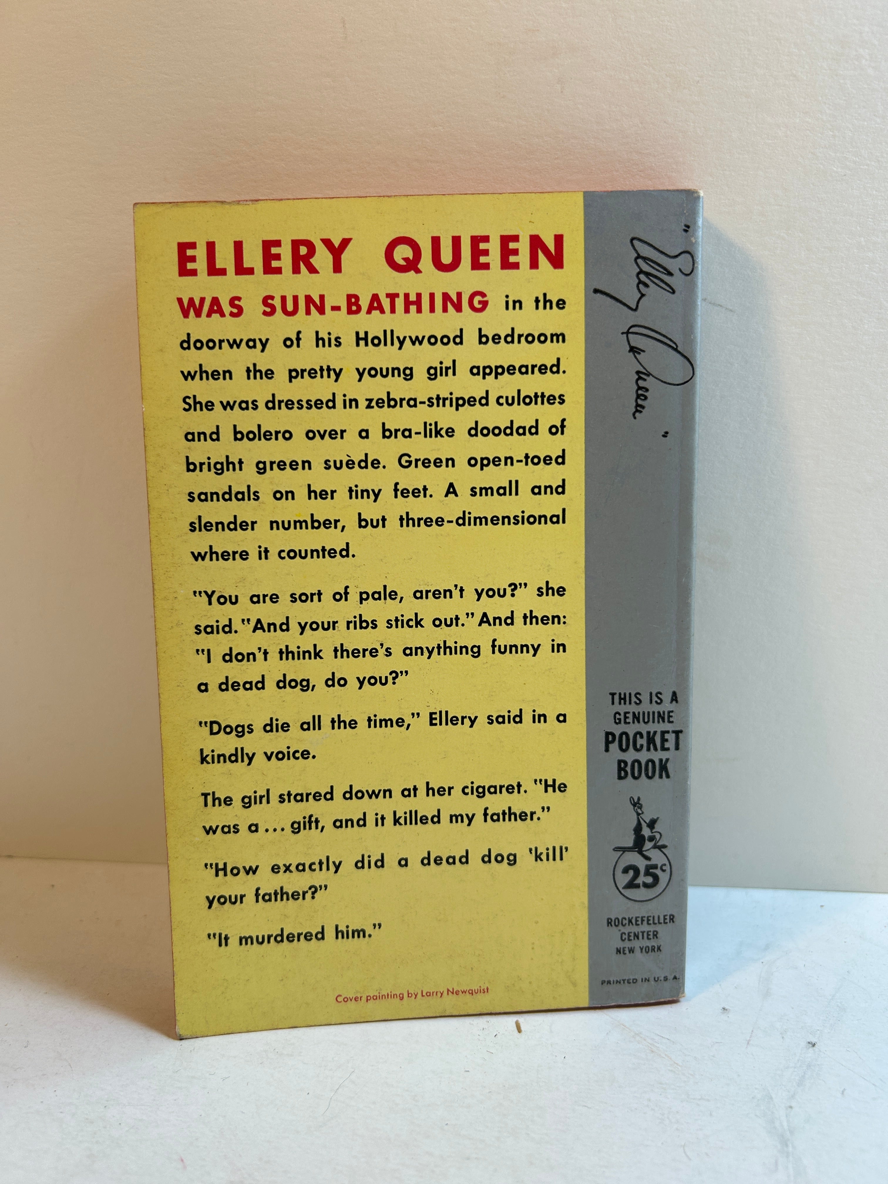 The Origin of Evil by Ellery Queen 4th Printing Pocket Book 1957 SC