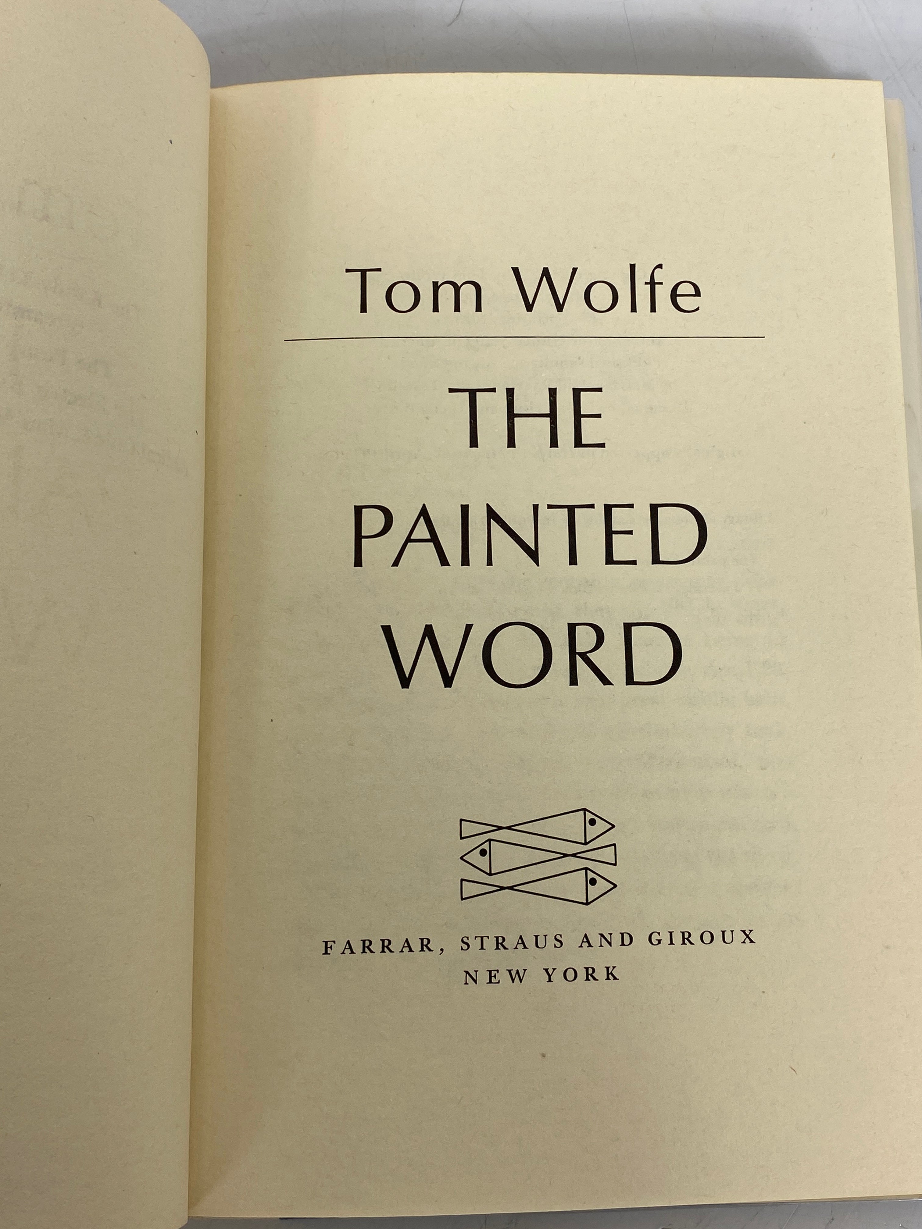 The Painted Word by Tom Wolfe 1975 First Printing HC DJ