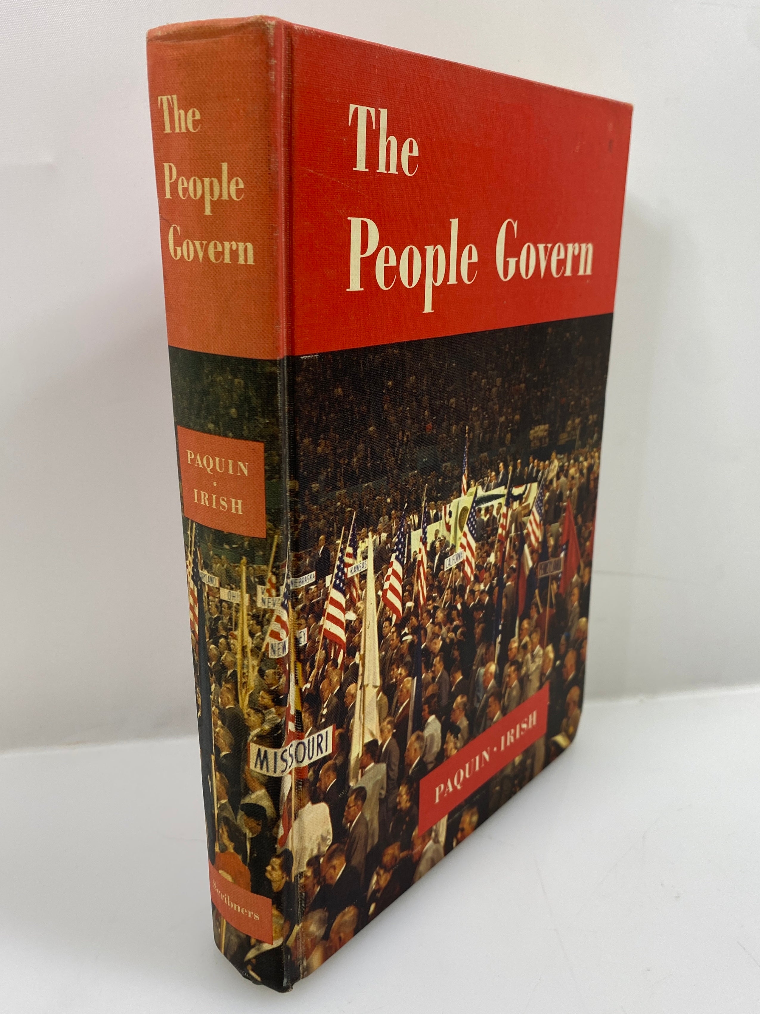 The People Govern by Paquin/Irish w Supplement 1961 Vintage HC Textbook