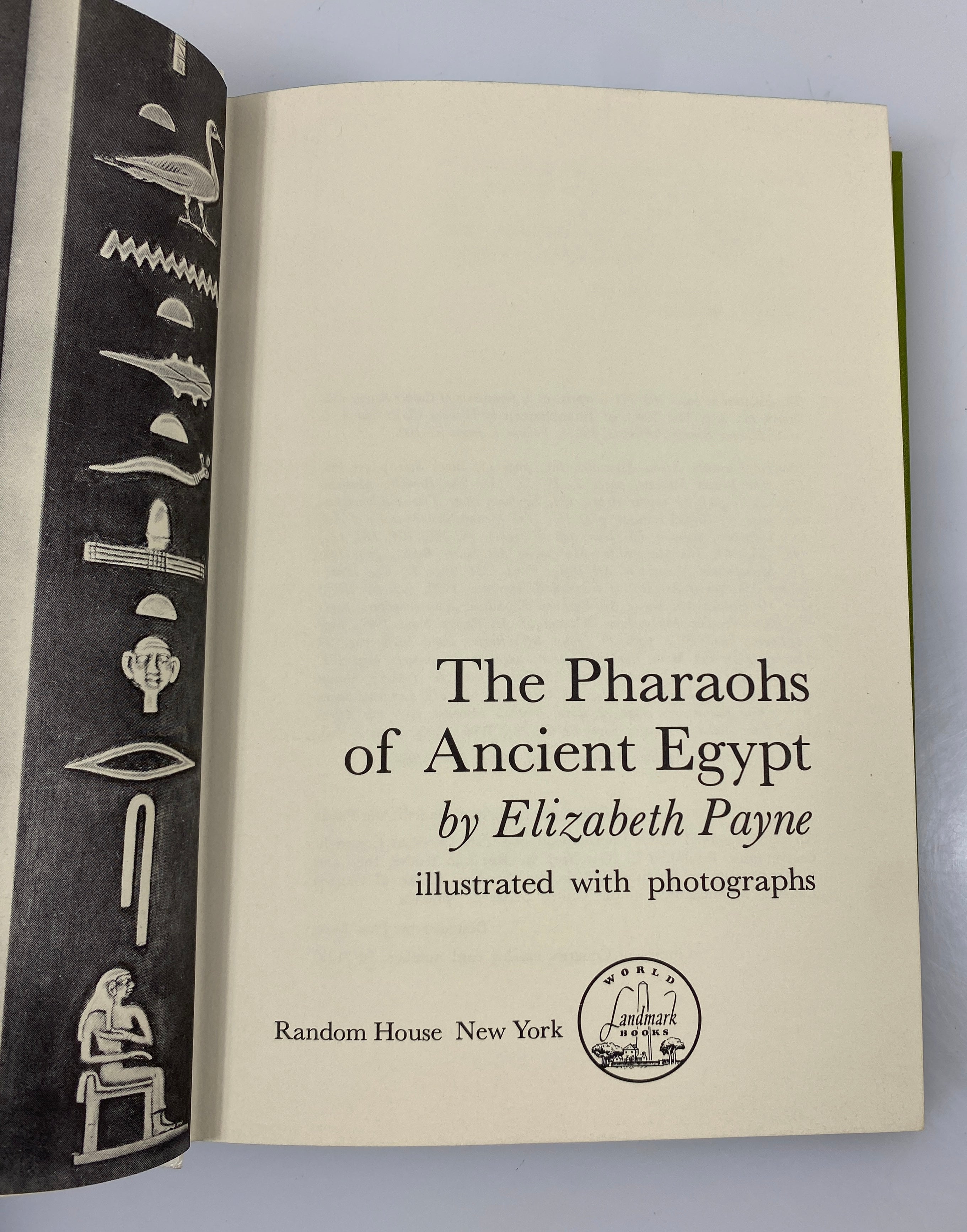 The Pharaohs of Ancient Egypt Elizabeth Payne Random House 1964 HC