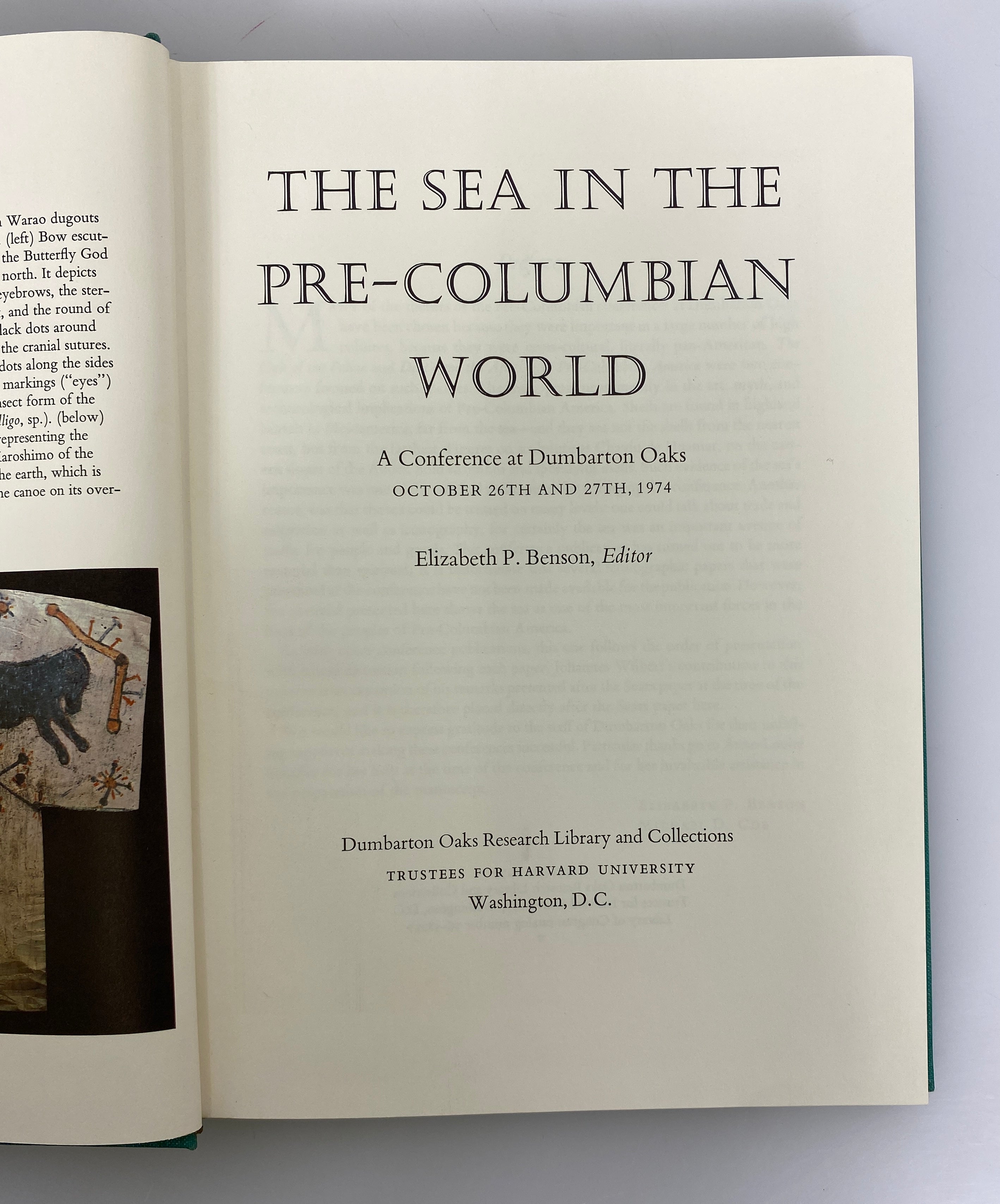 The Sea in the Pre-Columbian World 1977 Dumbarton Oaks HC