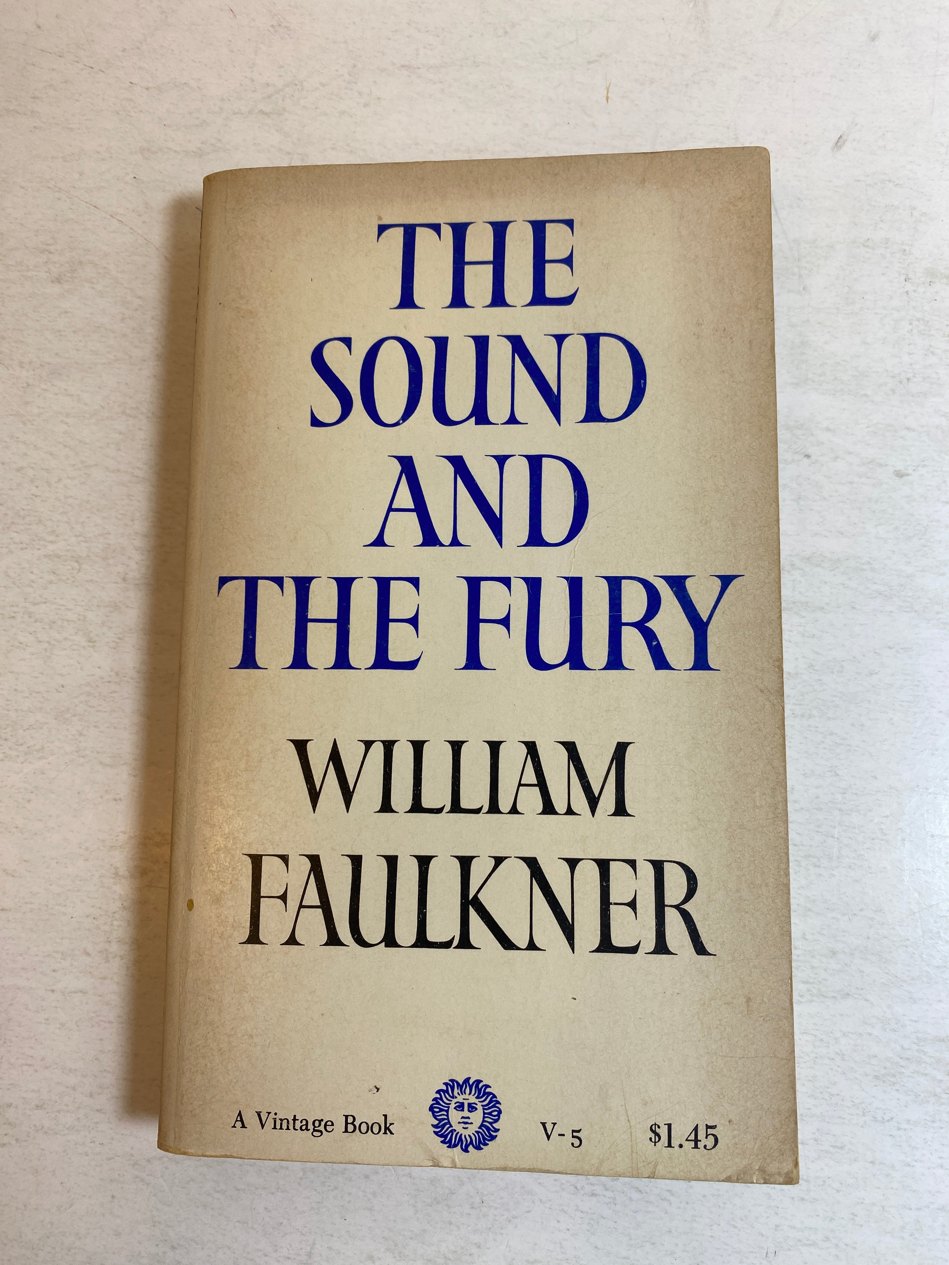 The Sound and the Fury William Faulkner vintage paperback 1956