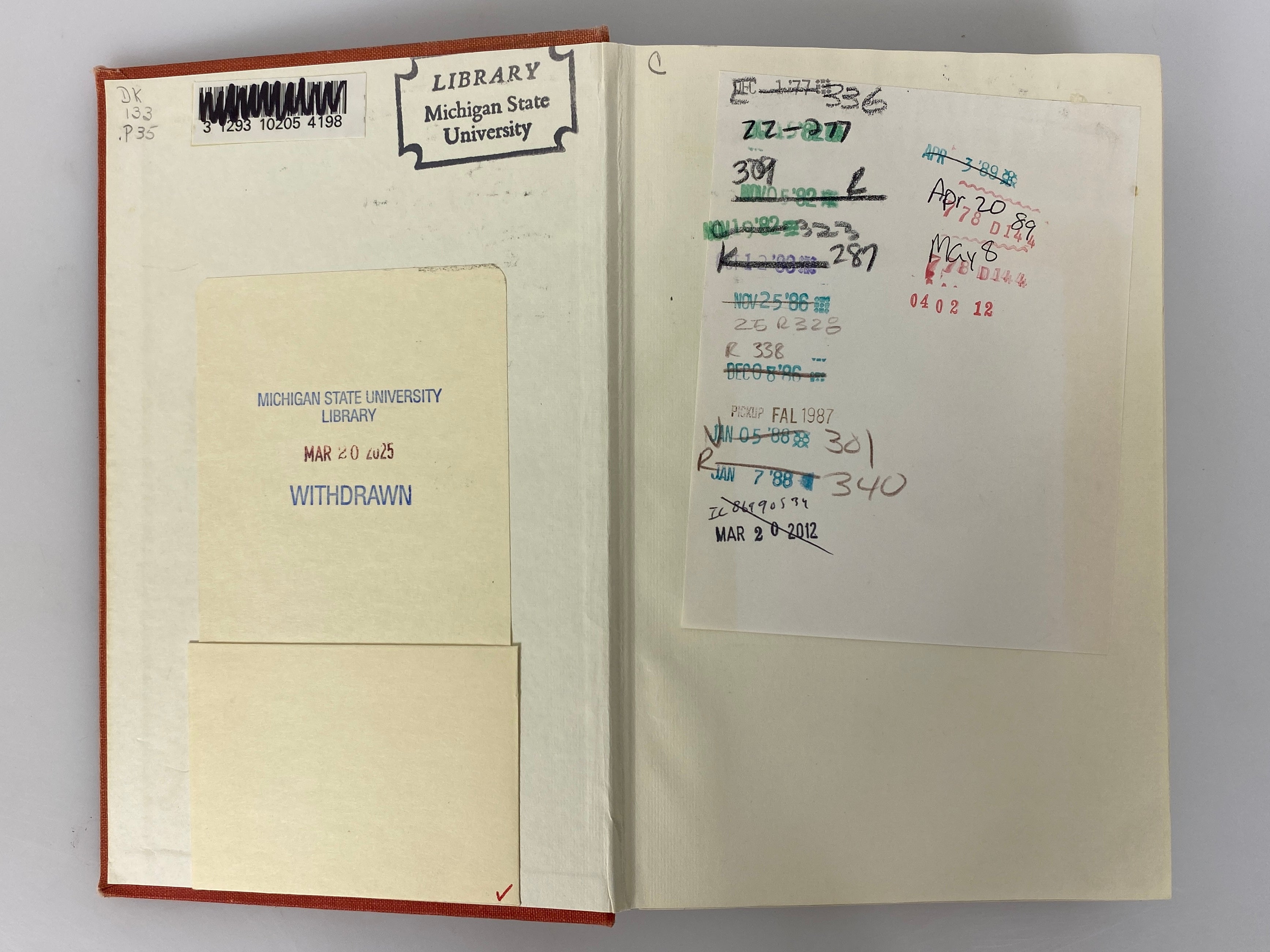 The State of Russia Under the Present Czar by John Perry 1967 Ex-Library HC