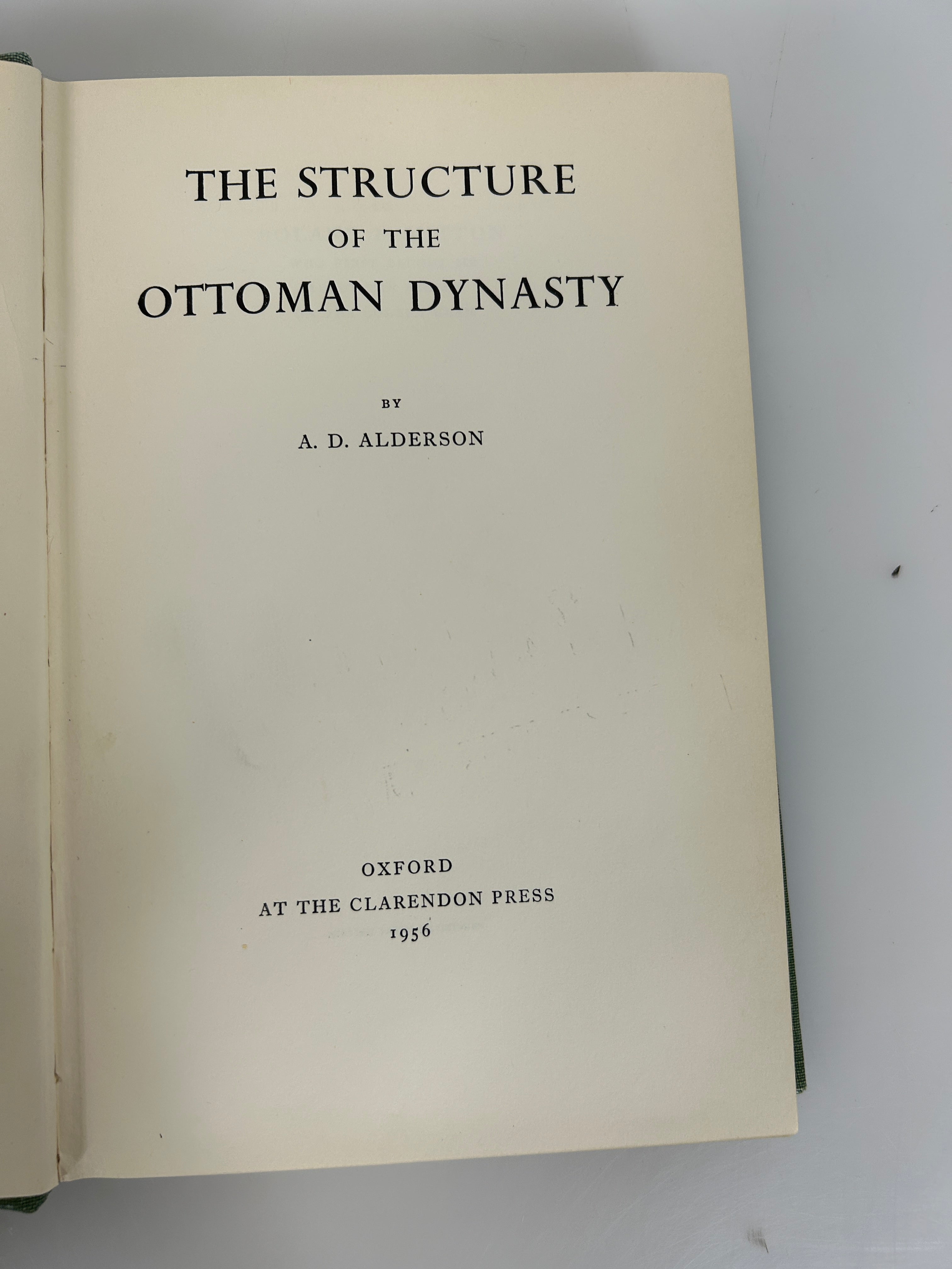 The Structure of the Ottoman Dynasty by Alderson 1956 1st Ed Ex-Library HC