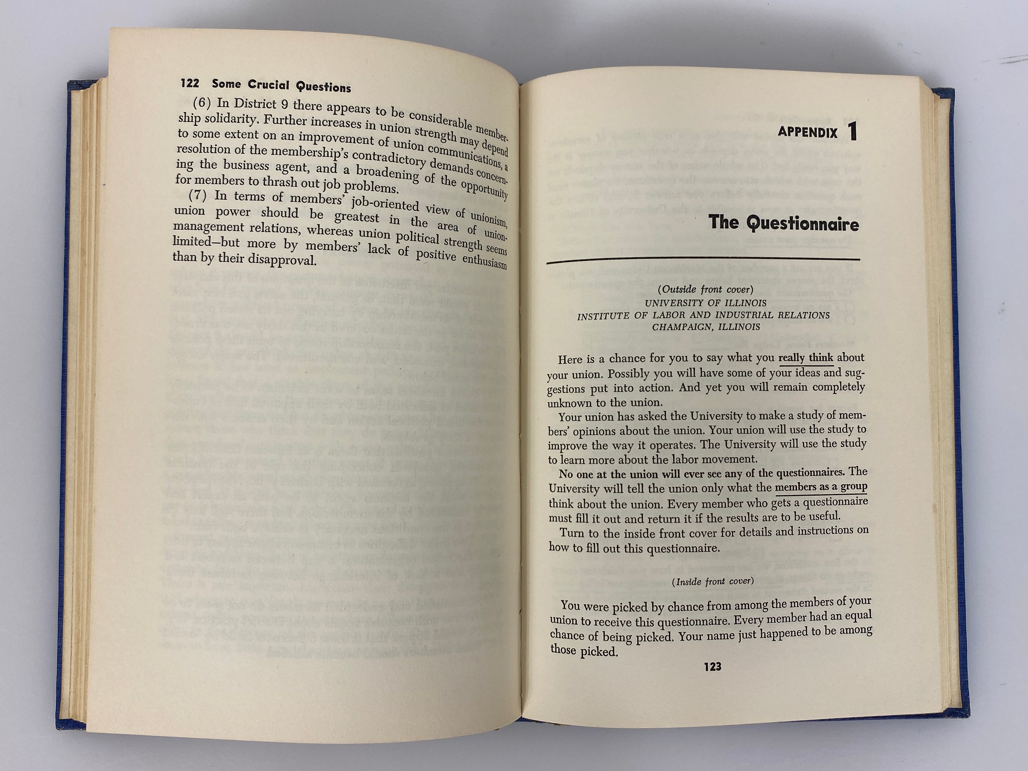 The Union Member Speaks by Rosen & Rosen 1955 Vintage HC