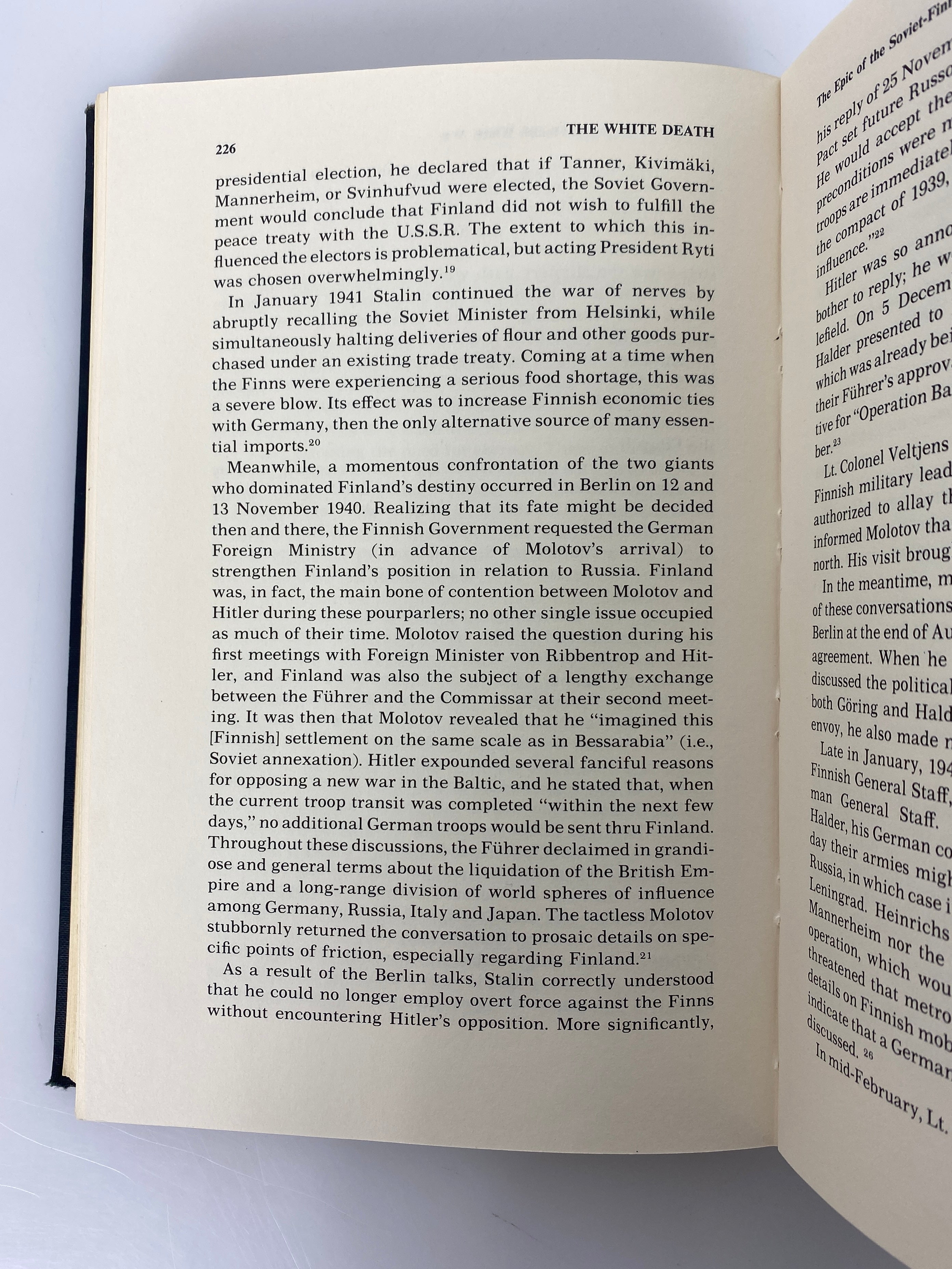 The White Death: the Soviet Finnish Winter War by Allen Chew 1971 Ex-Library HC