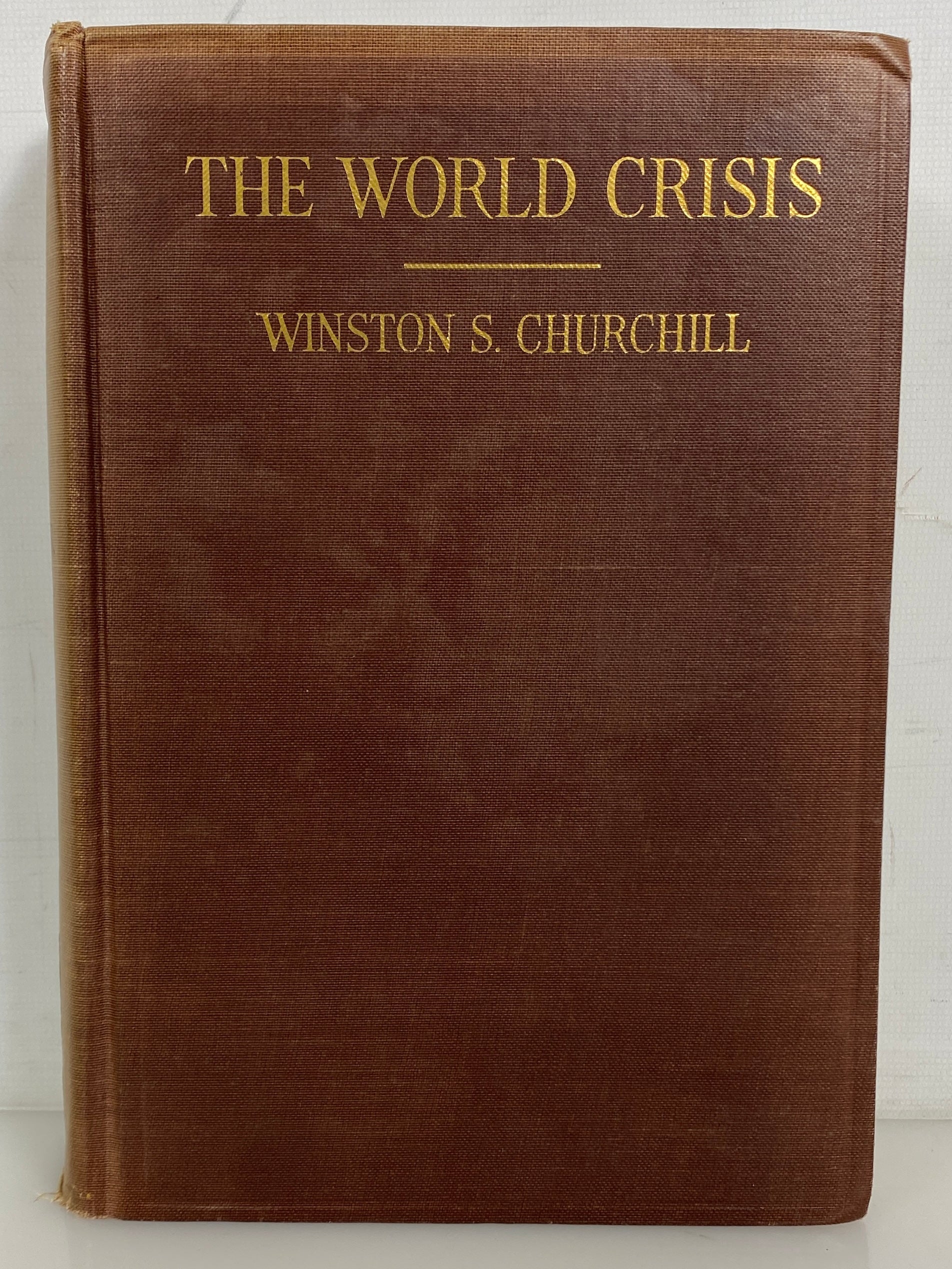 The World Crisis by Winston Churchill April 1923 Antique HC Ex-Library