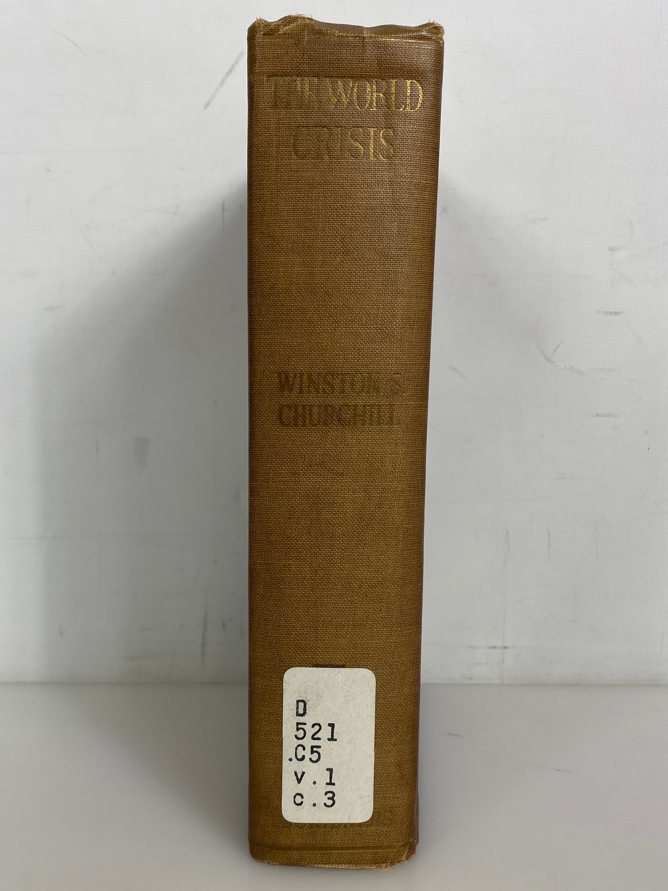 The World Crisis by Winston Churchill April 1923 Antique HC Ex-Library