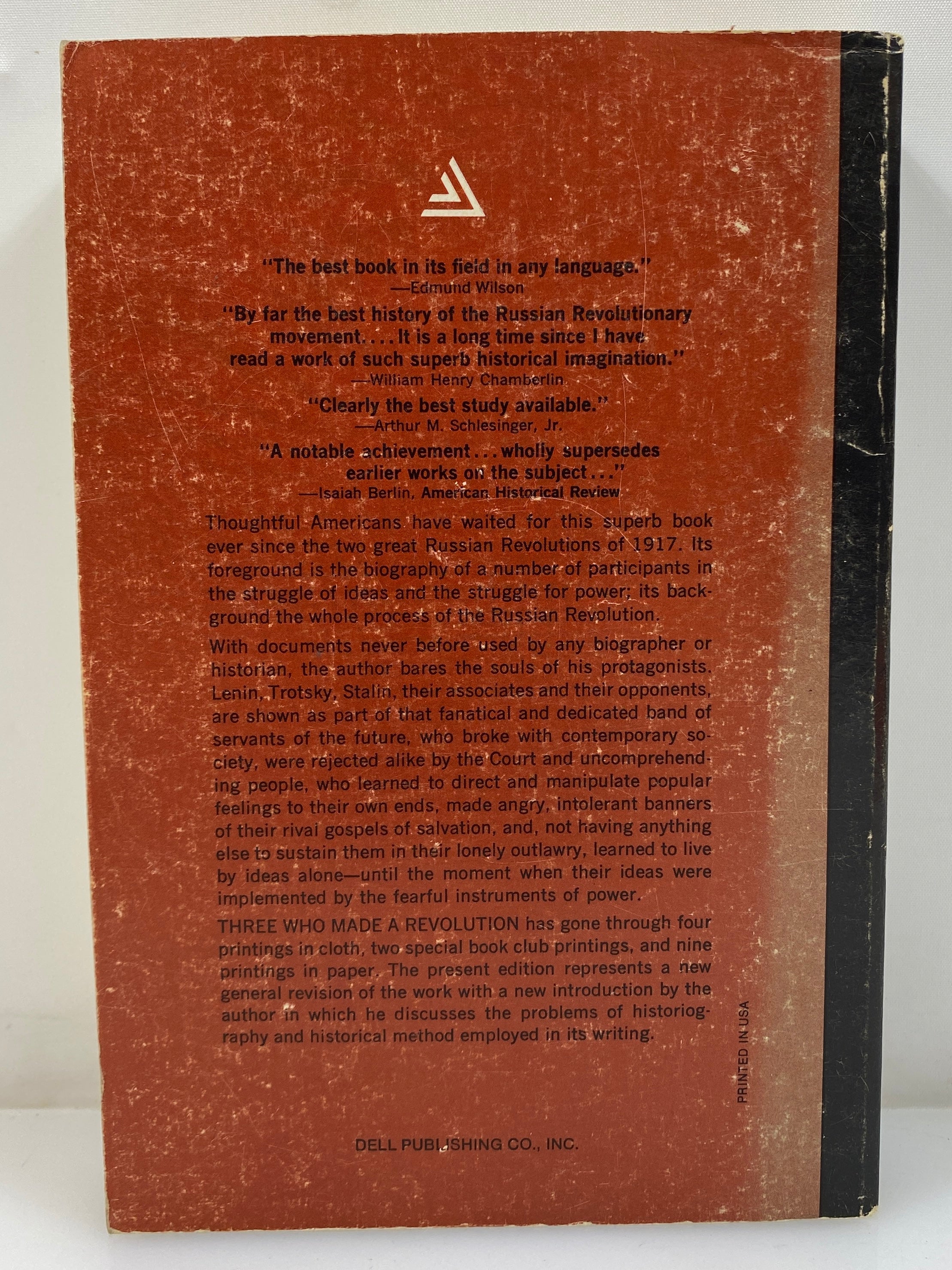 Three Who Made a Revolution by Bertram D. Wolfe 1964 SC