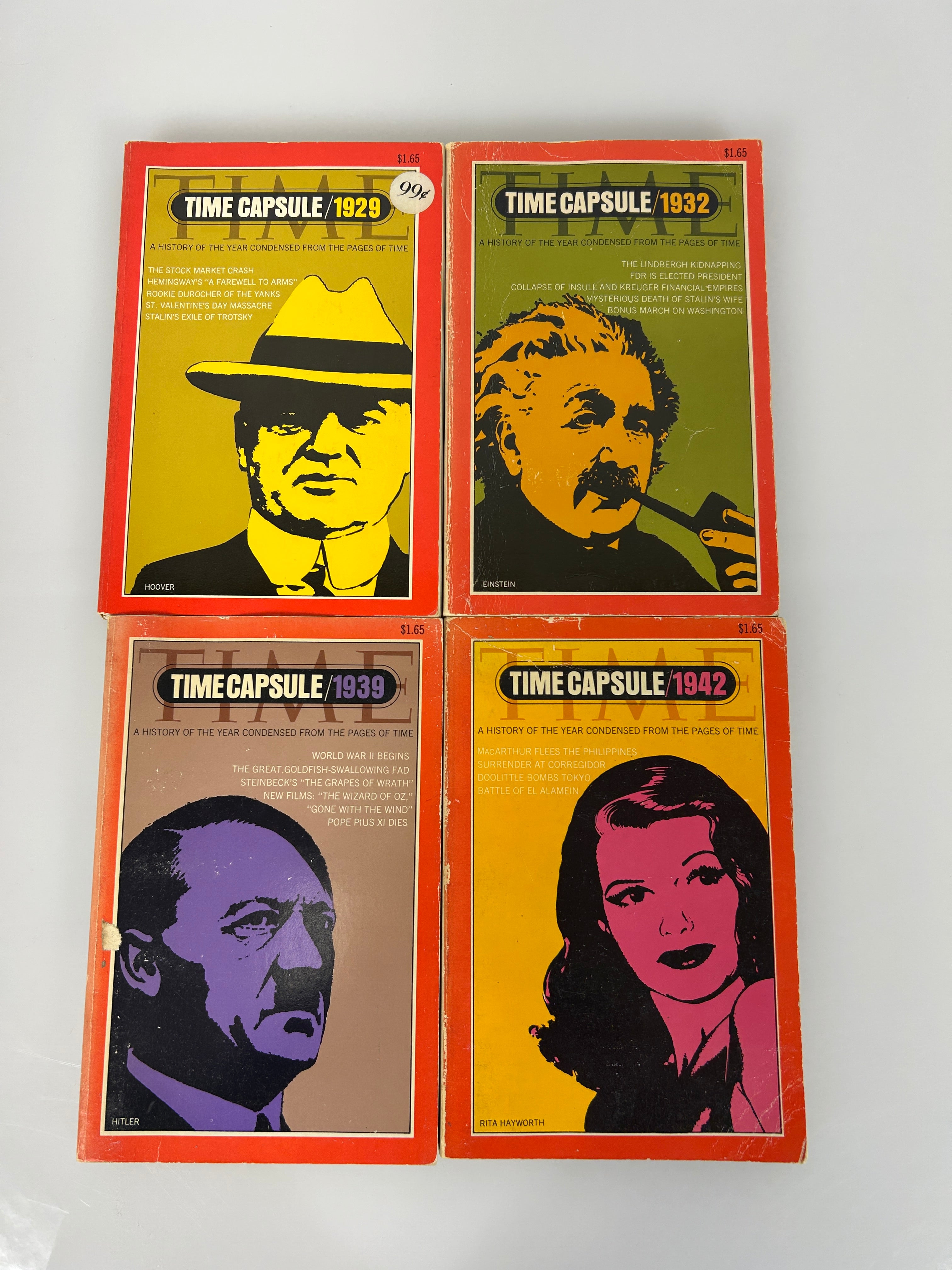 TIME CAPSULE Lot Of 4 Paperback Books 1929~1932 ~ 1939 ~ 1942 SC