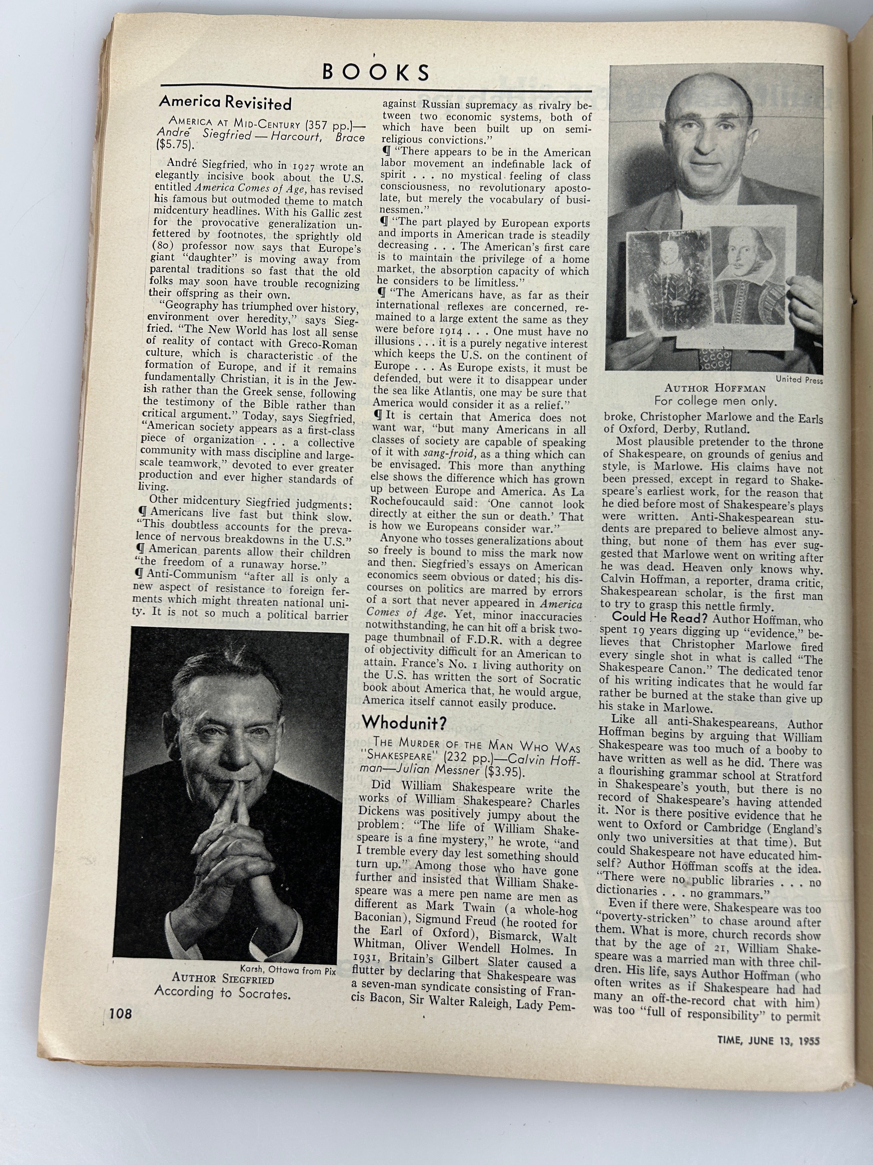 Time June 13,1955- Gwen Verdon Damn Yankees; King Saud; Marilyn Monroe; Iran