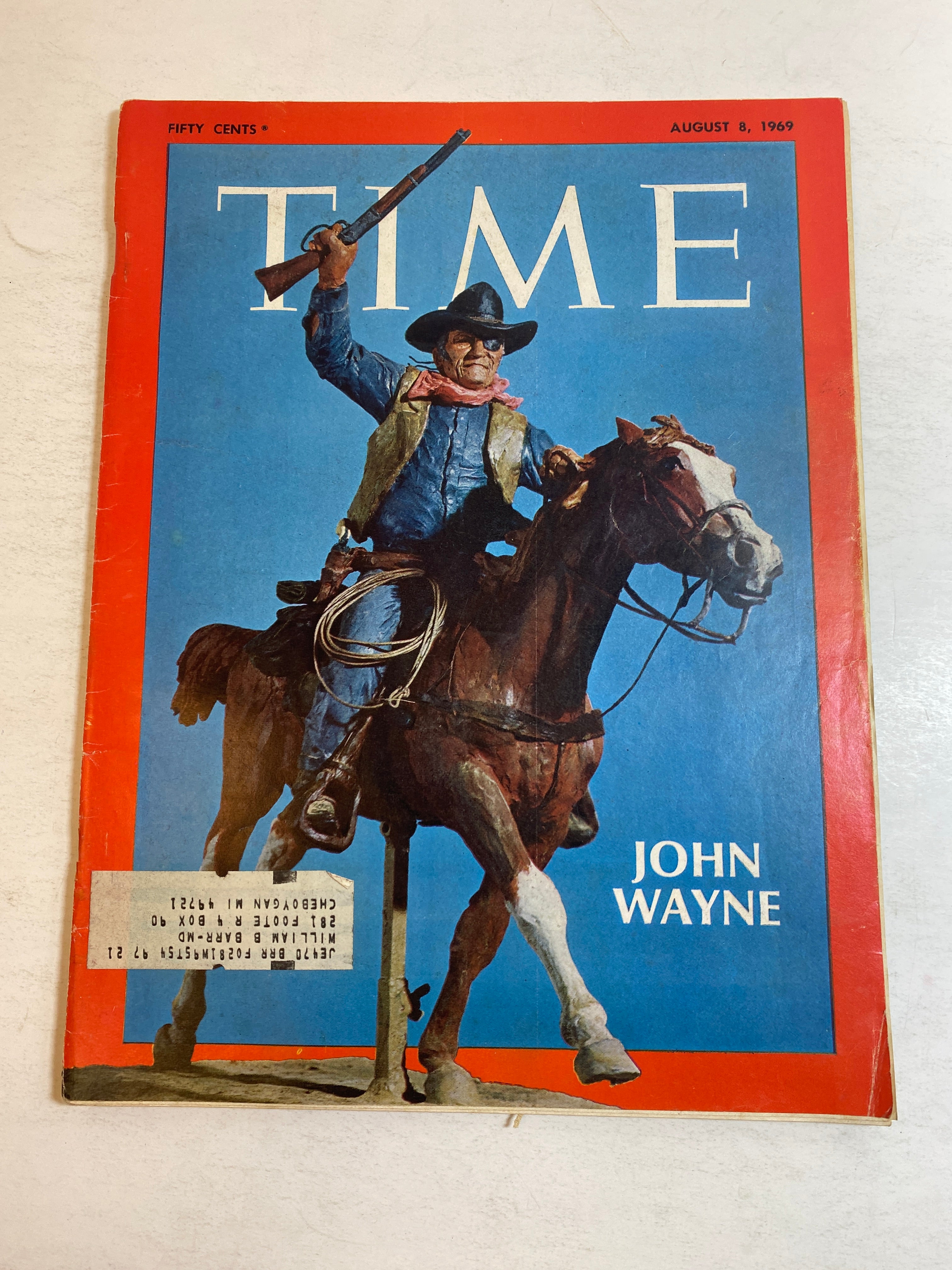 Time Magazine August 8, 1969 John Wayne