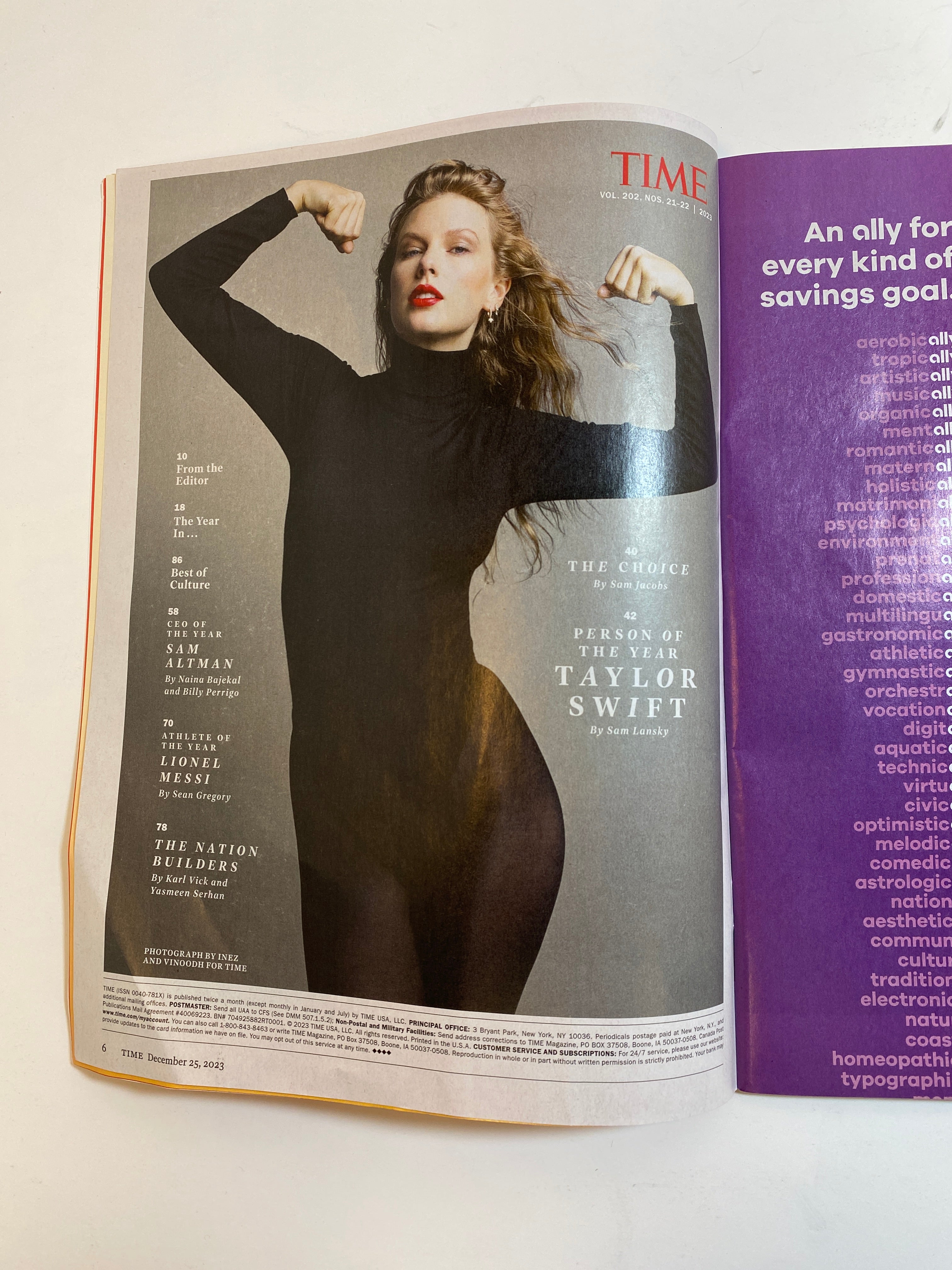 Time Person of the Year Taylor Swift 2023
