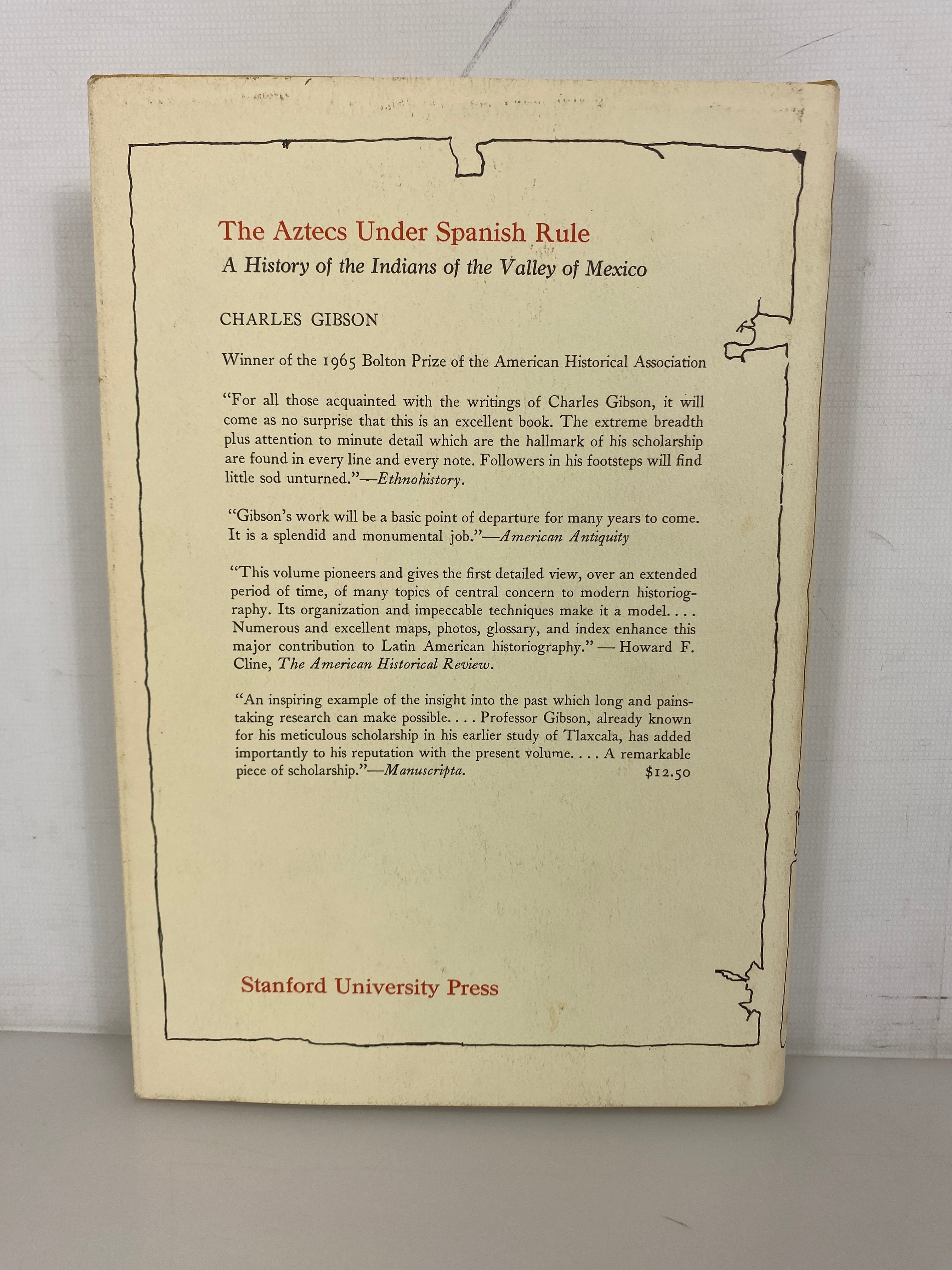 Tlaxcala in the Sixteenth Century by Charles Gibson 1967 Stanford HC DJ