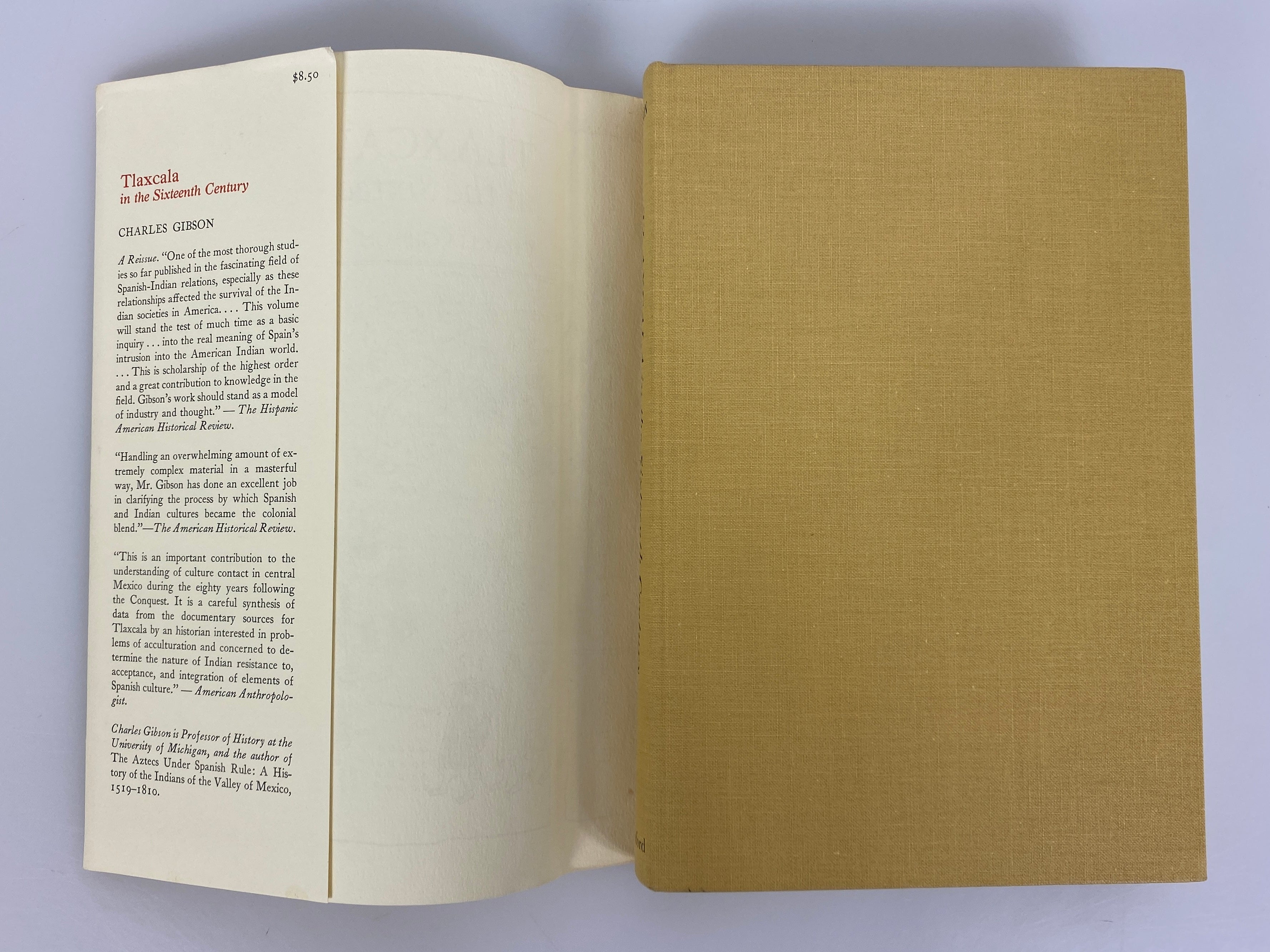 Tlaxcala in the Sixteenth Century by Charles Gibson 1967 Stanford HC DJ