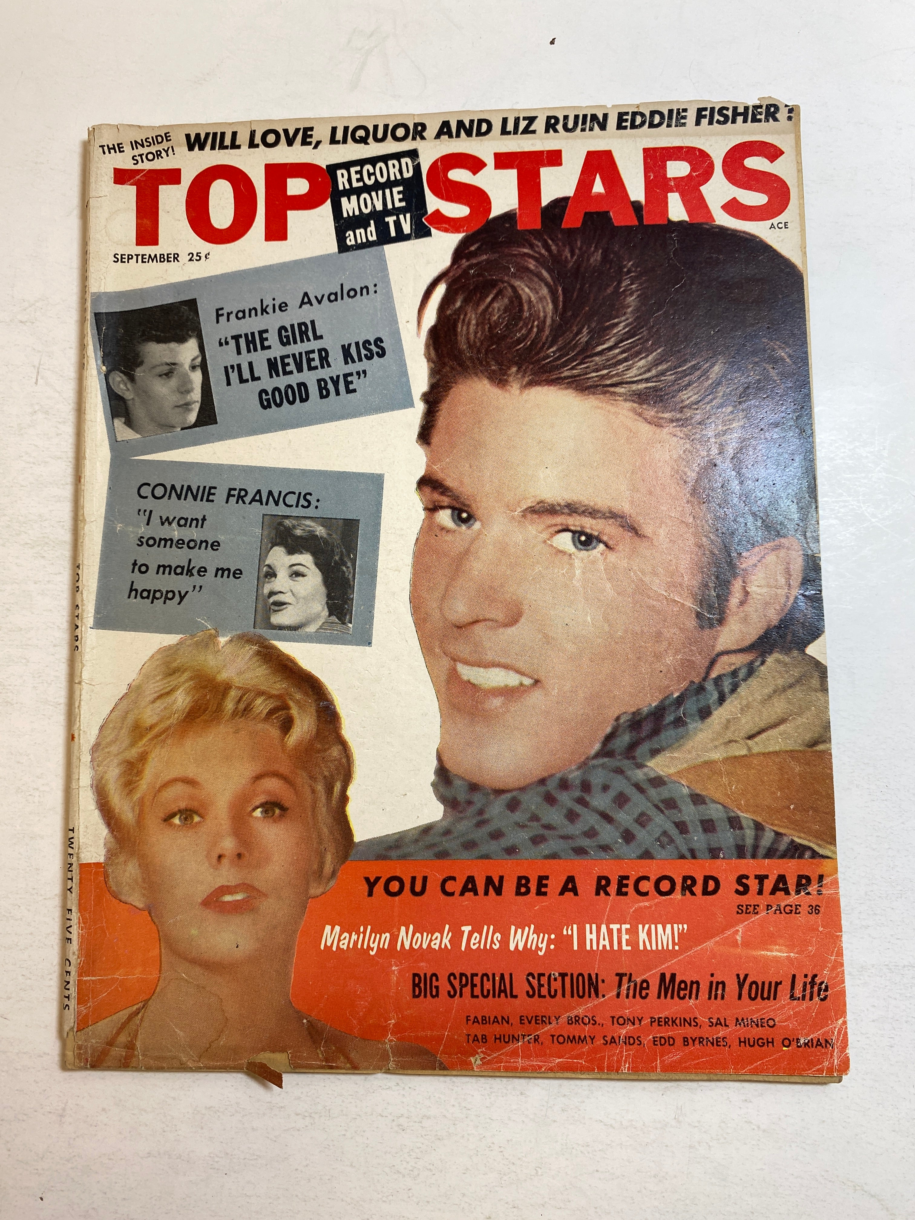 Top Stars Vintage Teen Magazine September 1959