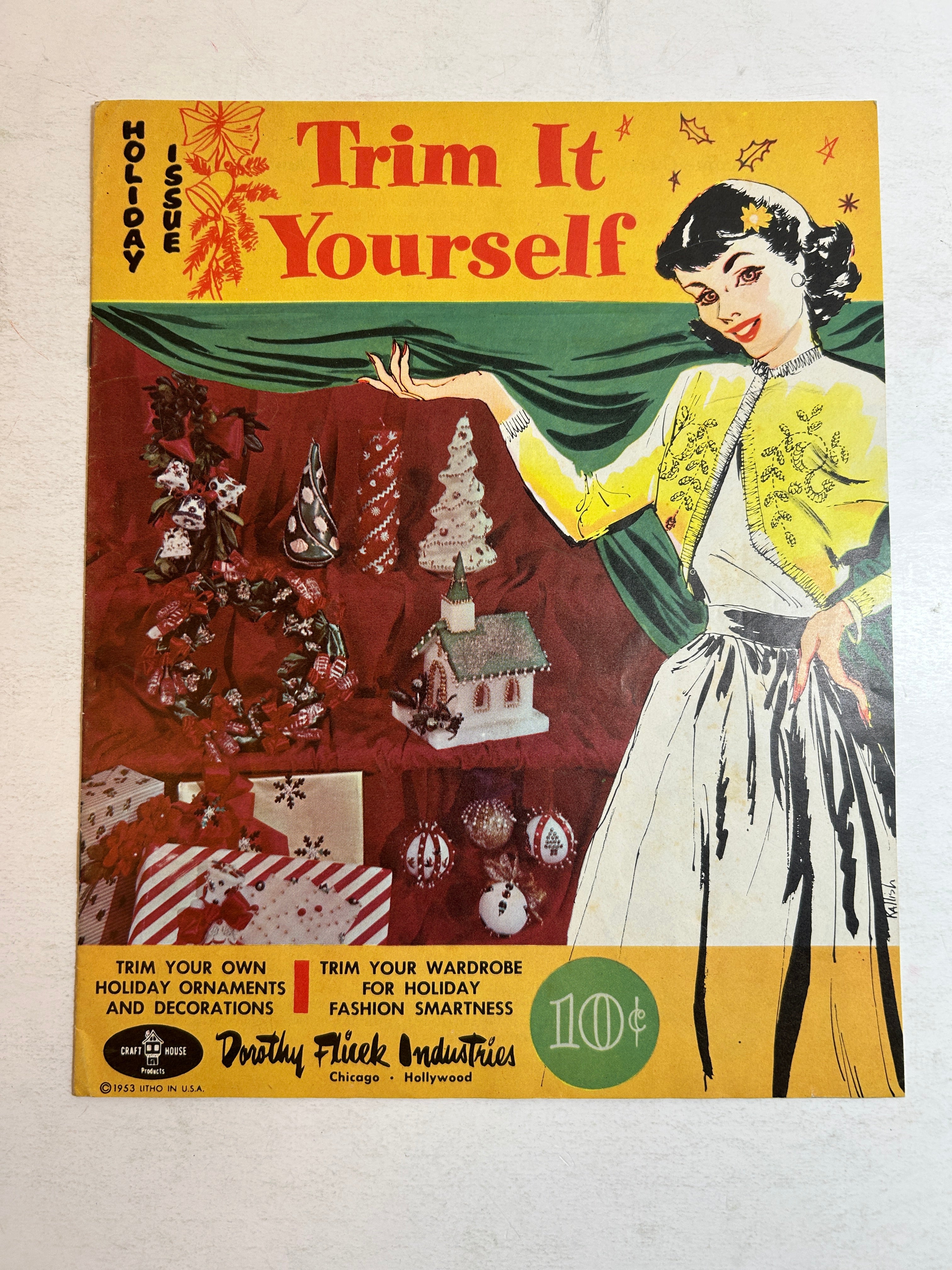 Trim it Yourself, Holiday Issue Dorothy Flicek Industries Hollywood 1953