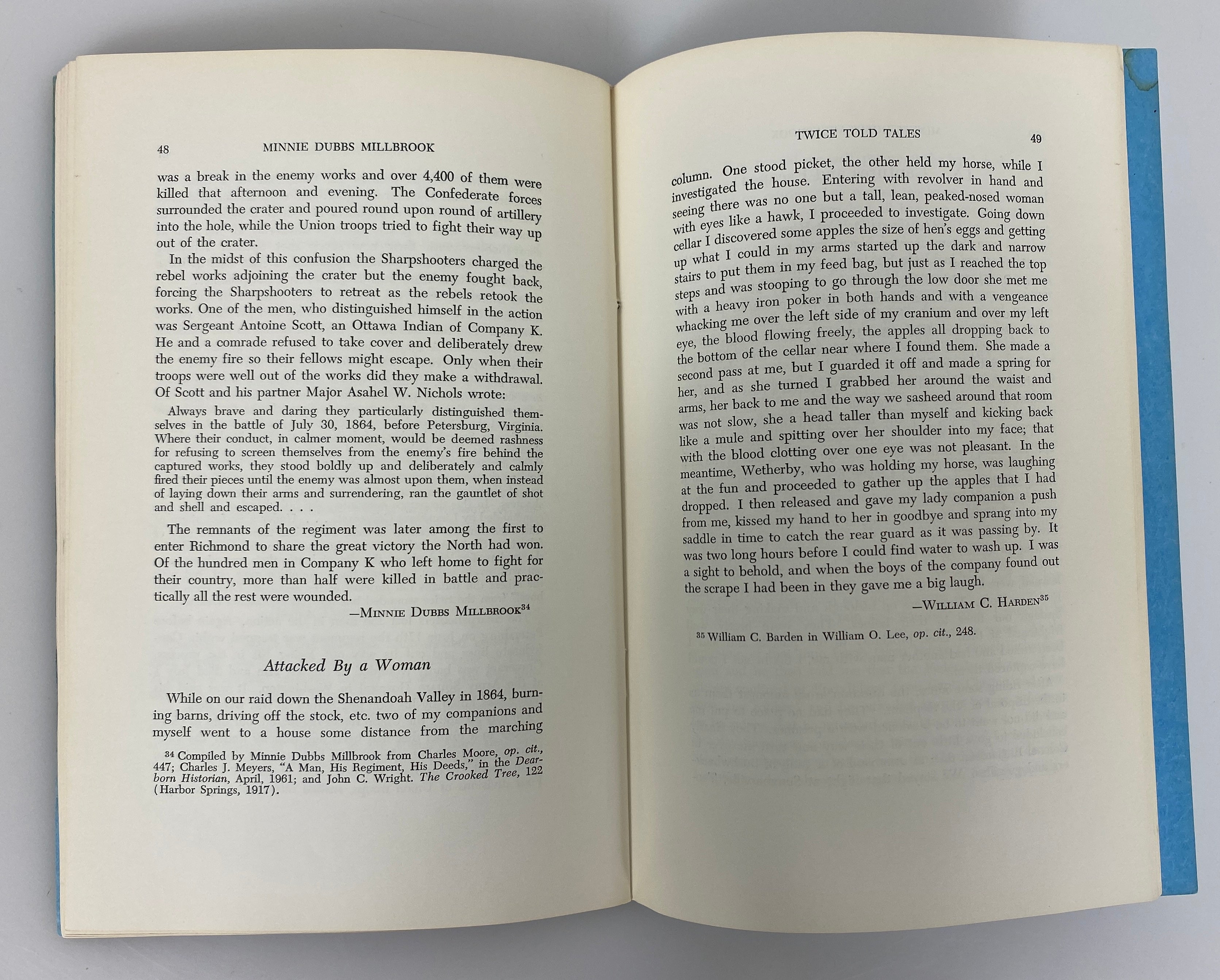 Twice Told Tales of Michigan and Her Soldiers in The Civil War 1966 SC