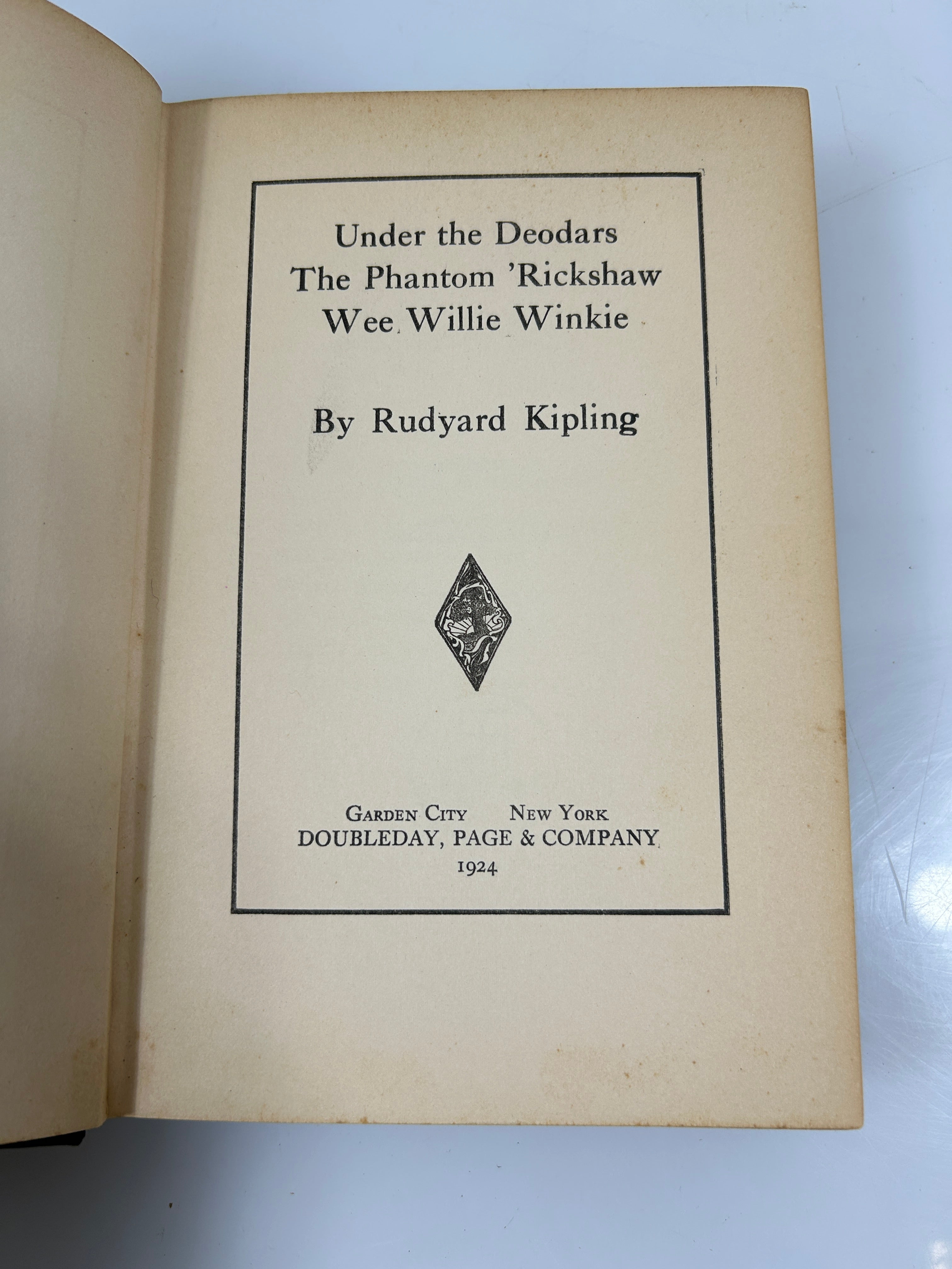 Under the Deodars/Phantom Rickshaw/Wee Willie Winkie by Rudyard Kipling 1924 HC