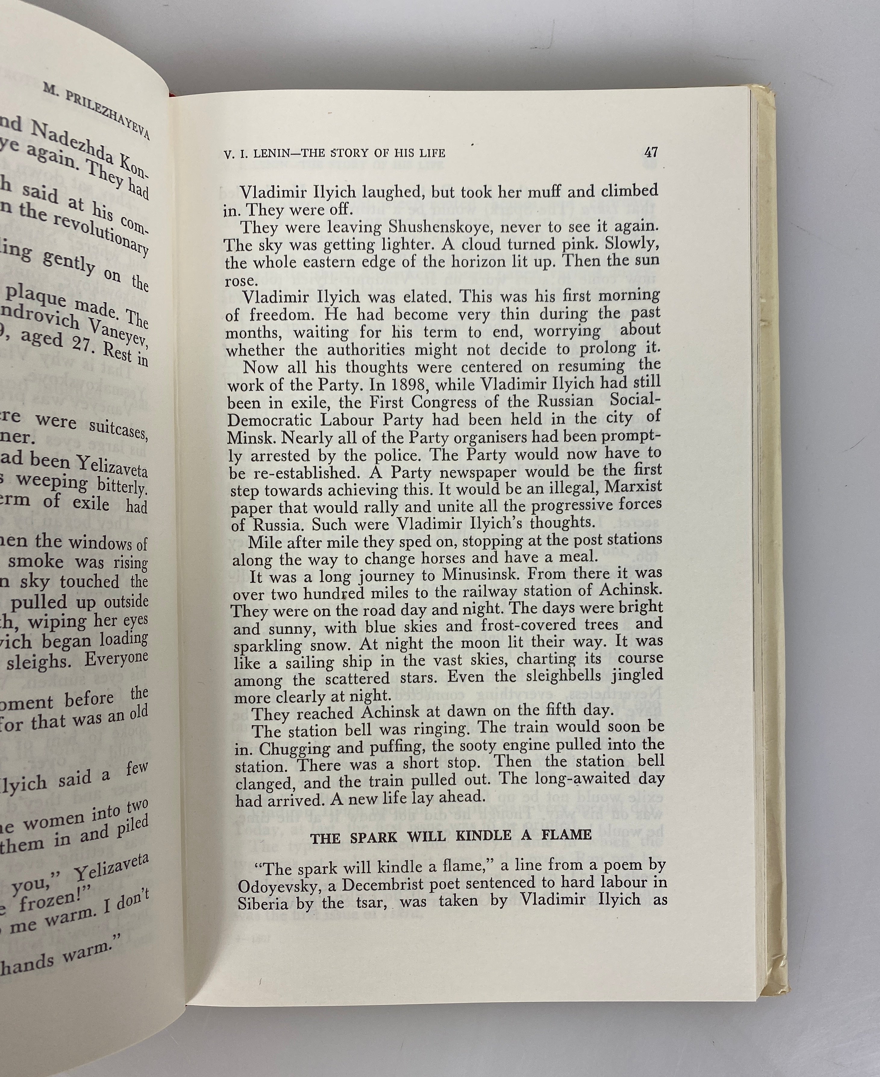 V.I. Lenin The Story of His Life by Prilezhayeva 1973 First Printing HC DJ