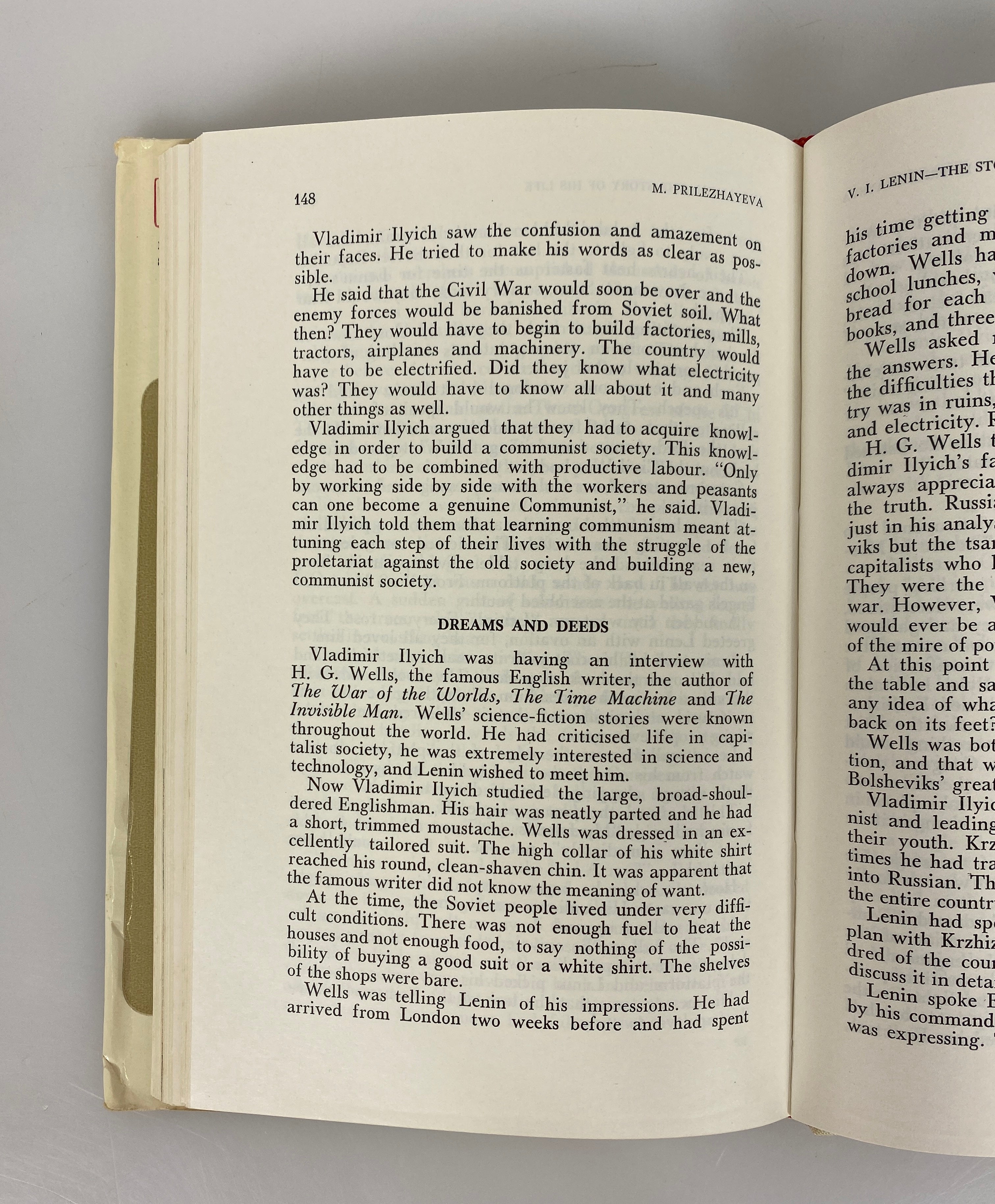 V.I. Lenin The Story of His Life by Prilezhayeva 1973 First Printing HC DJ