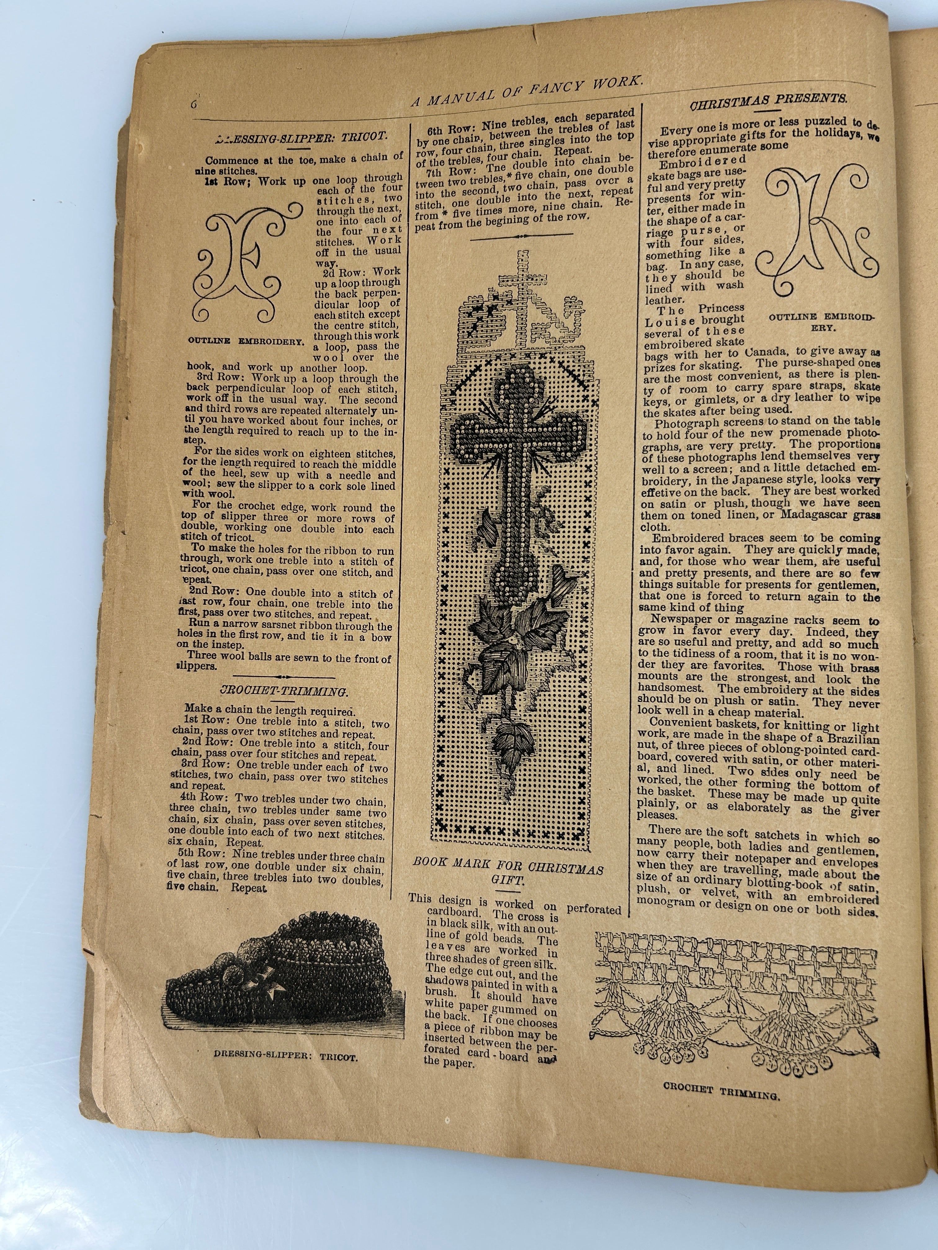 Vintage Embroidery Guide: Madam Worth's New Manual of Fancy Work 1886 RL Spencer