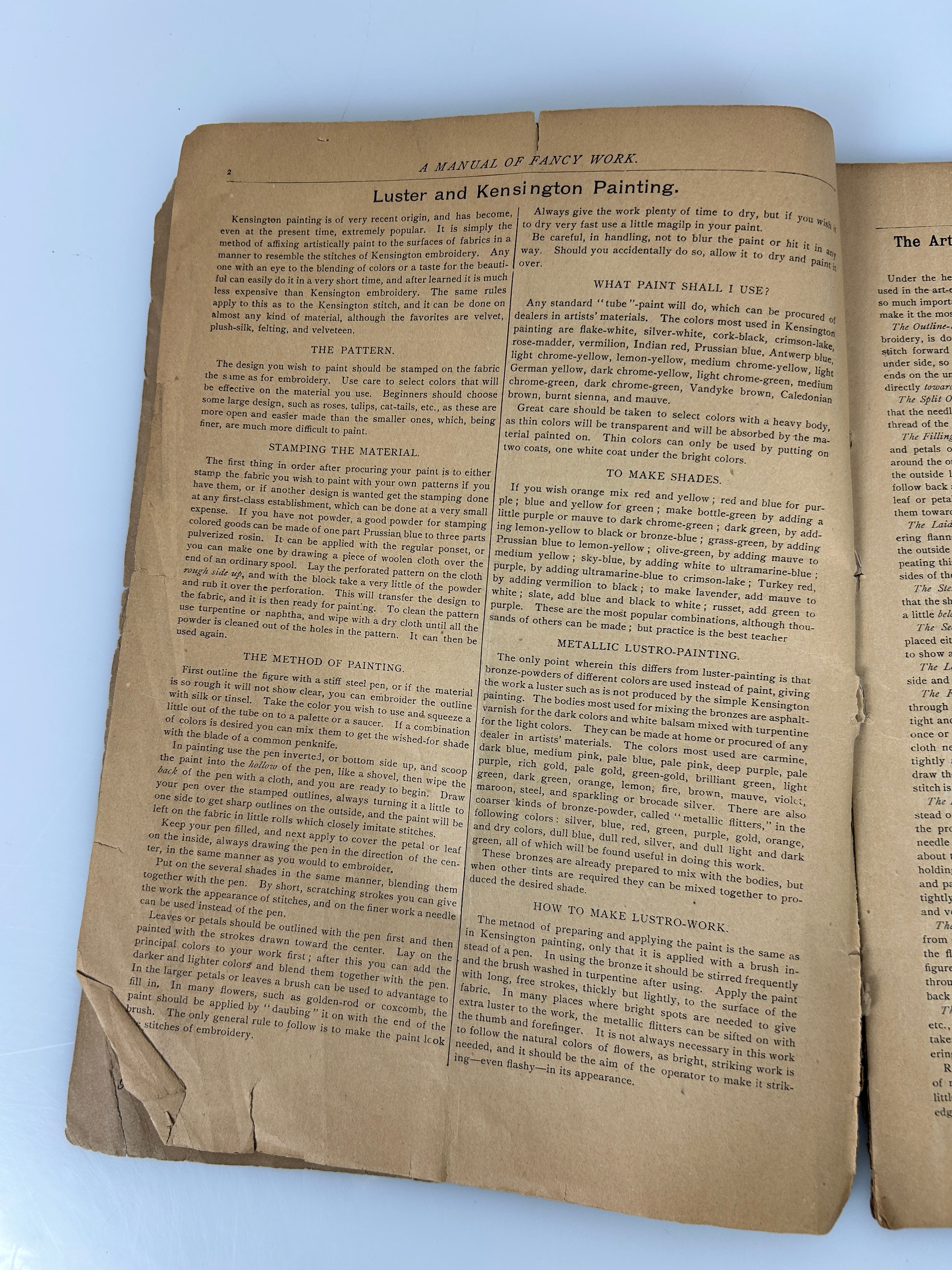 Vintage Embroidery Guide: Madam Worth's New Manual of Fancy Work 1886 RL Spencer