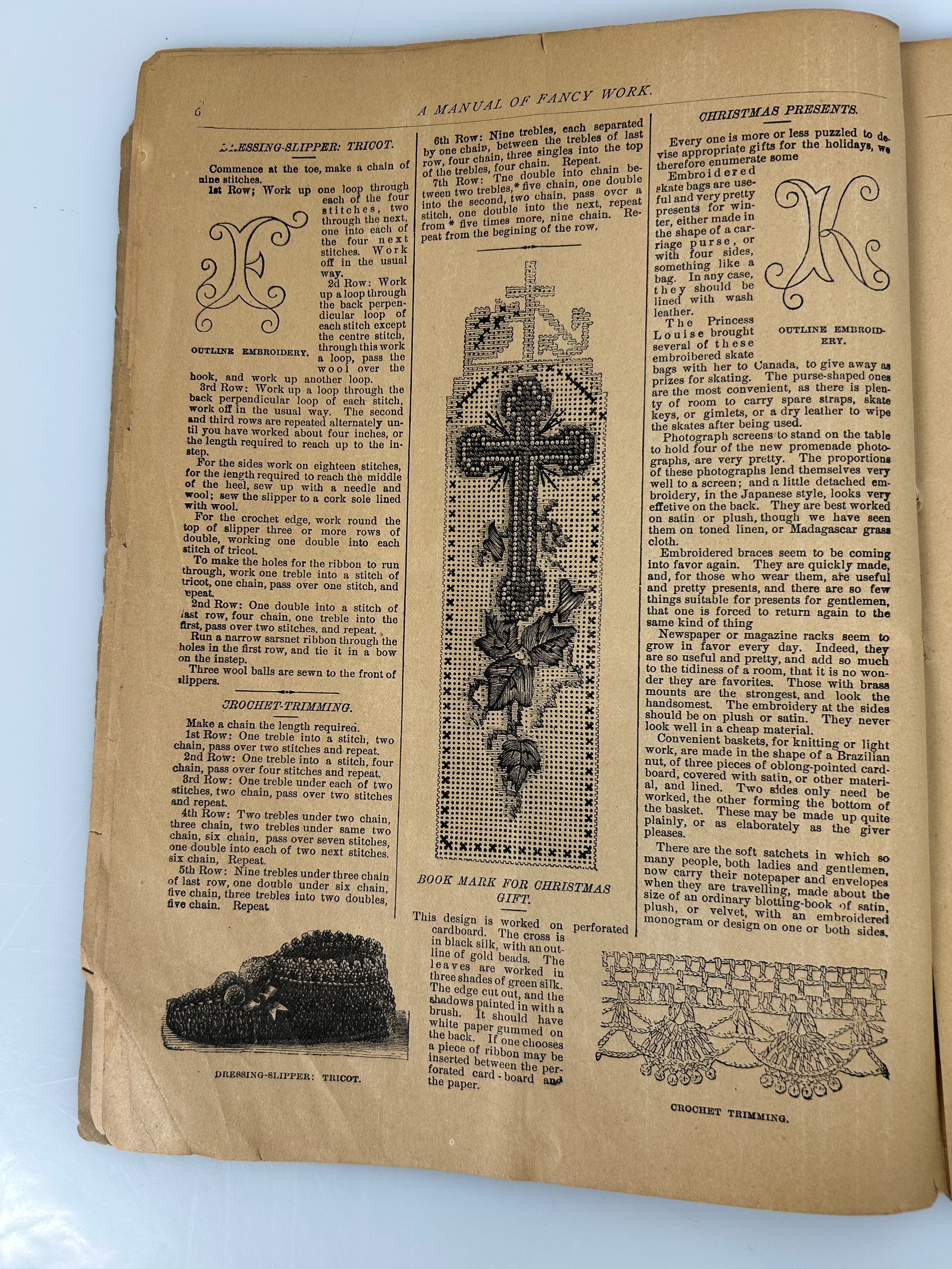 Vintage Embroidery Guide: Madam Worth's New Manual of Fancy Work 1886 RL Spencer