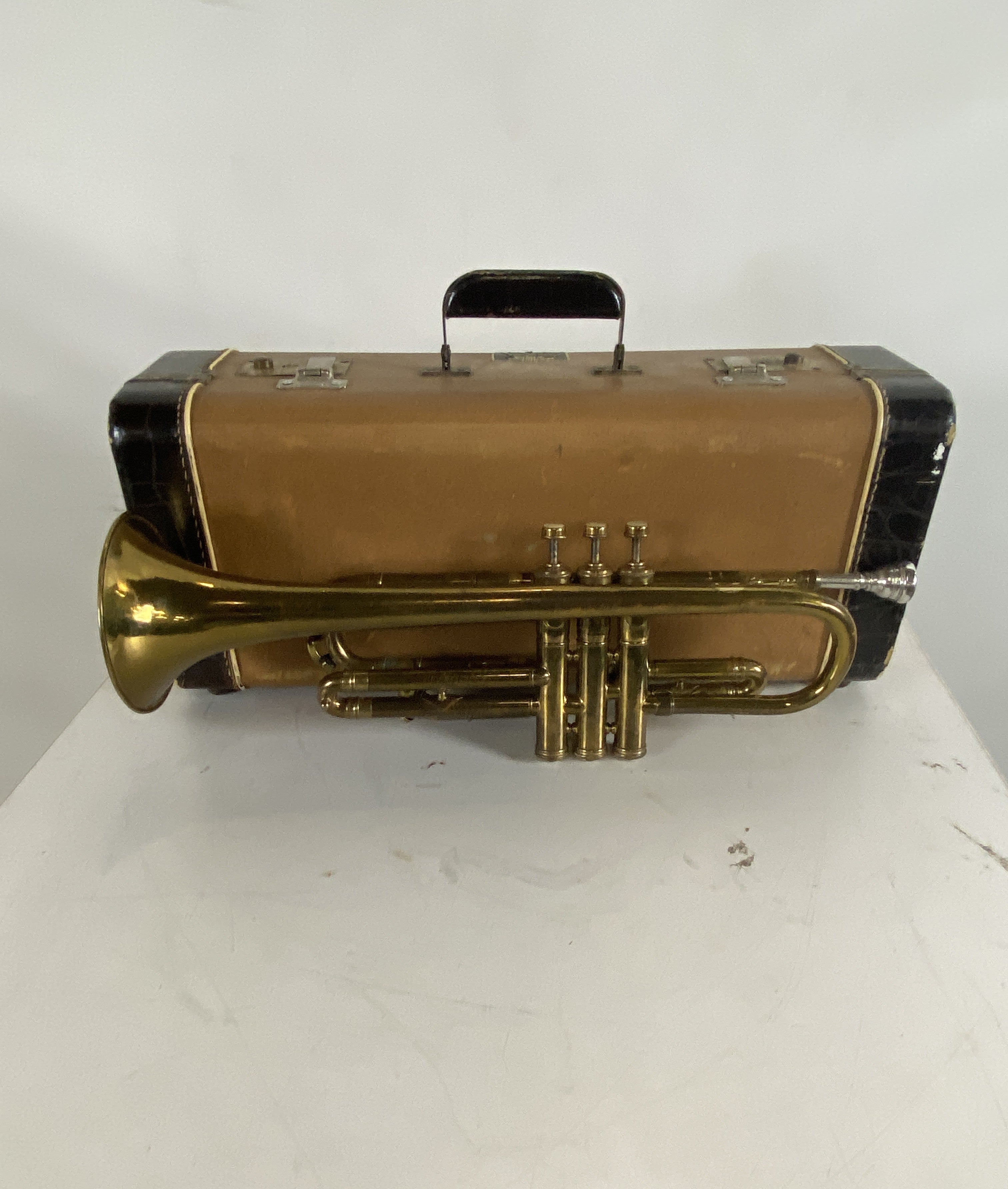 Vintage Holton-Clarke Long Maple Cornet