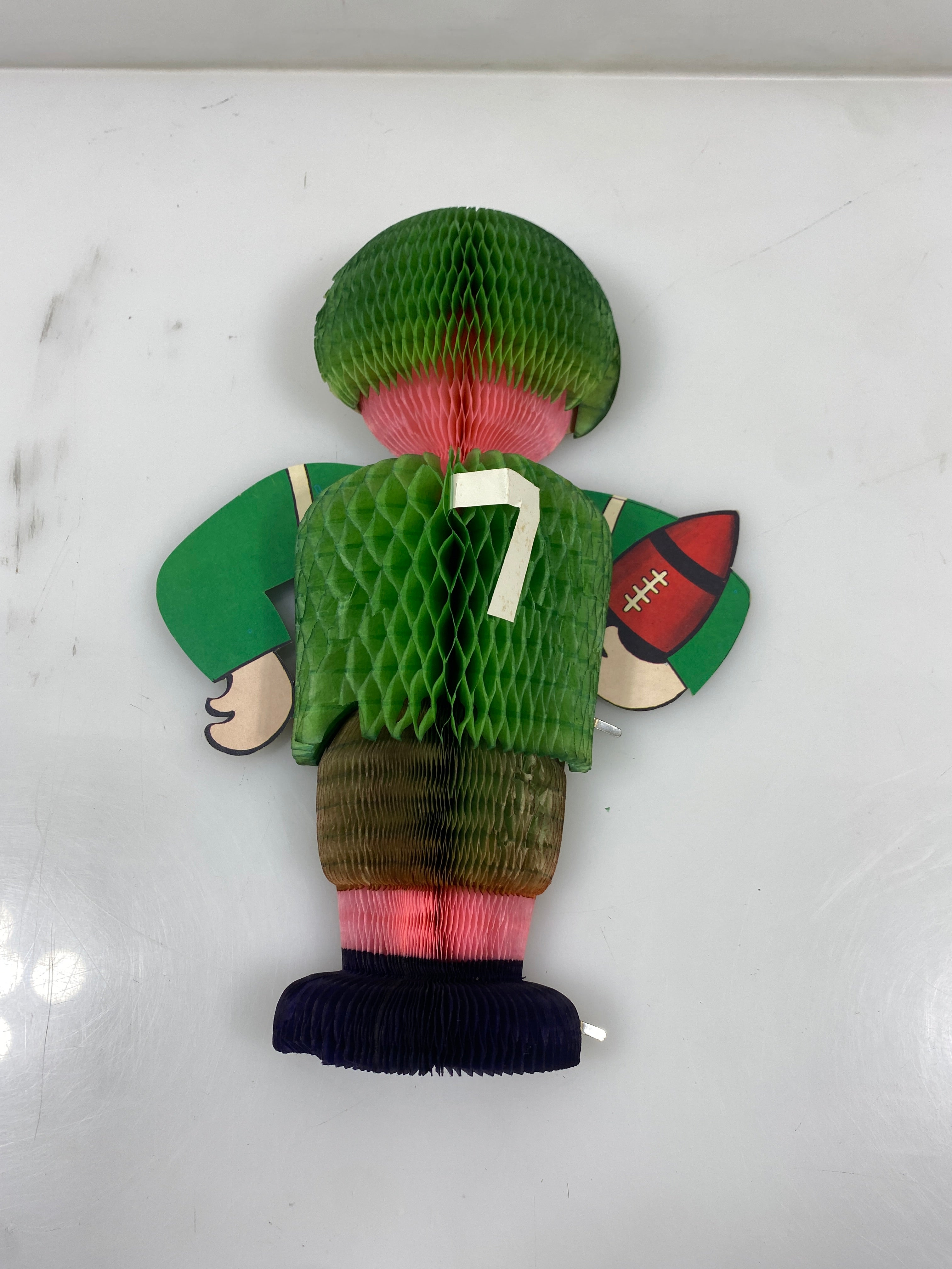Vintage Honeycomb Football Decoration