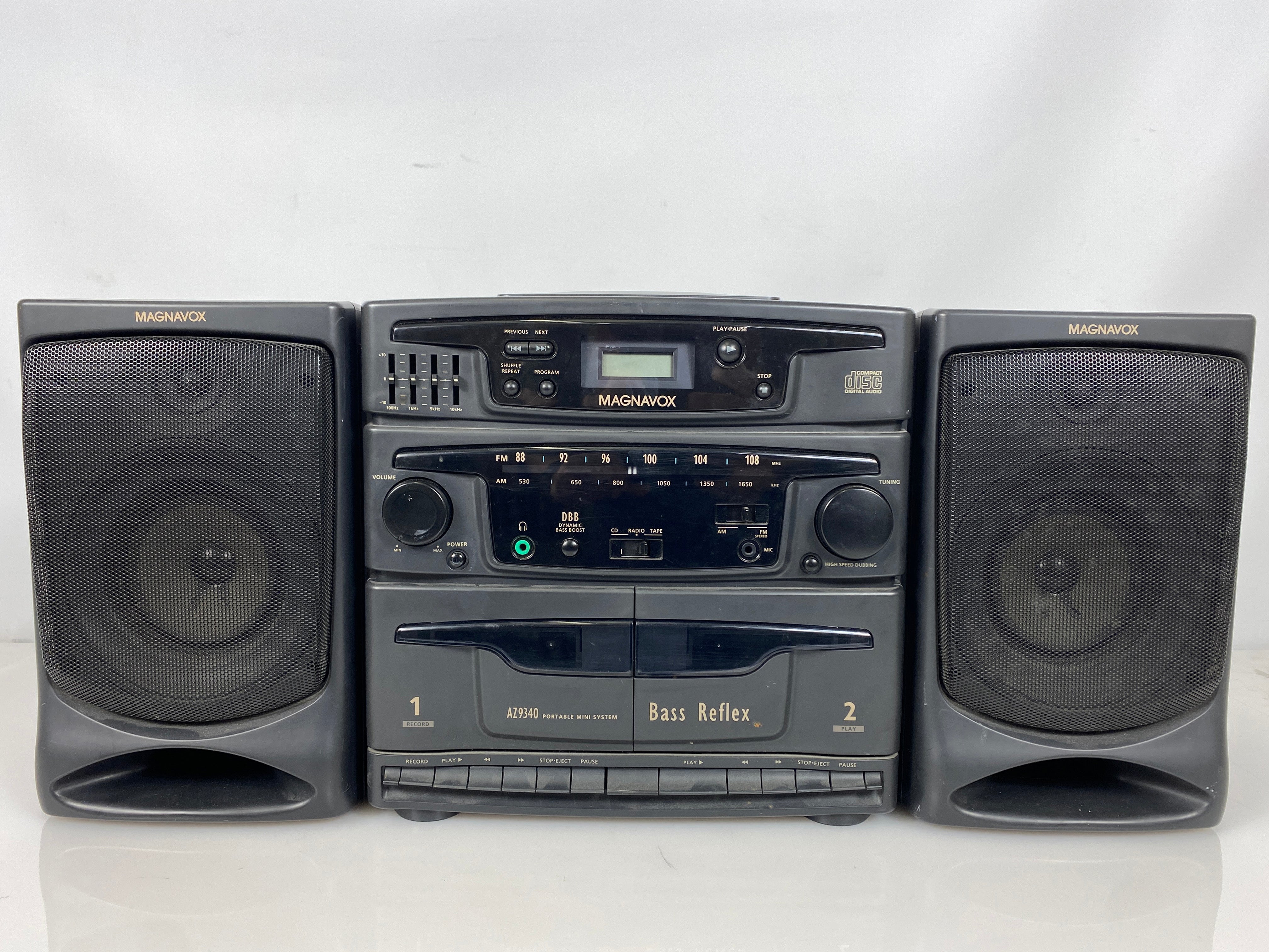 Vintage Magnavox AZ9340 Boombox Cassette Player